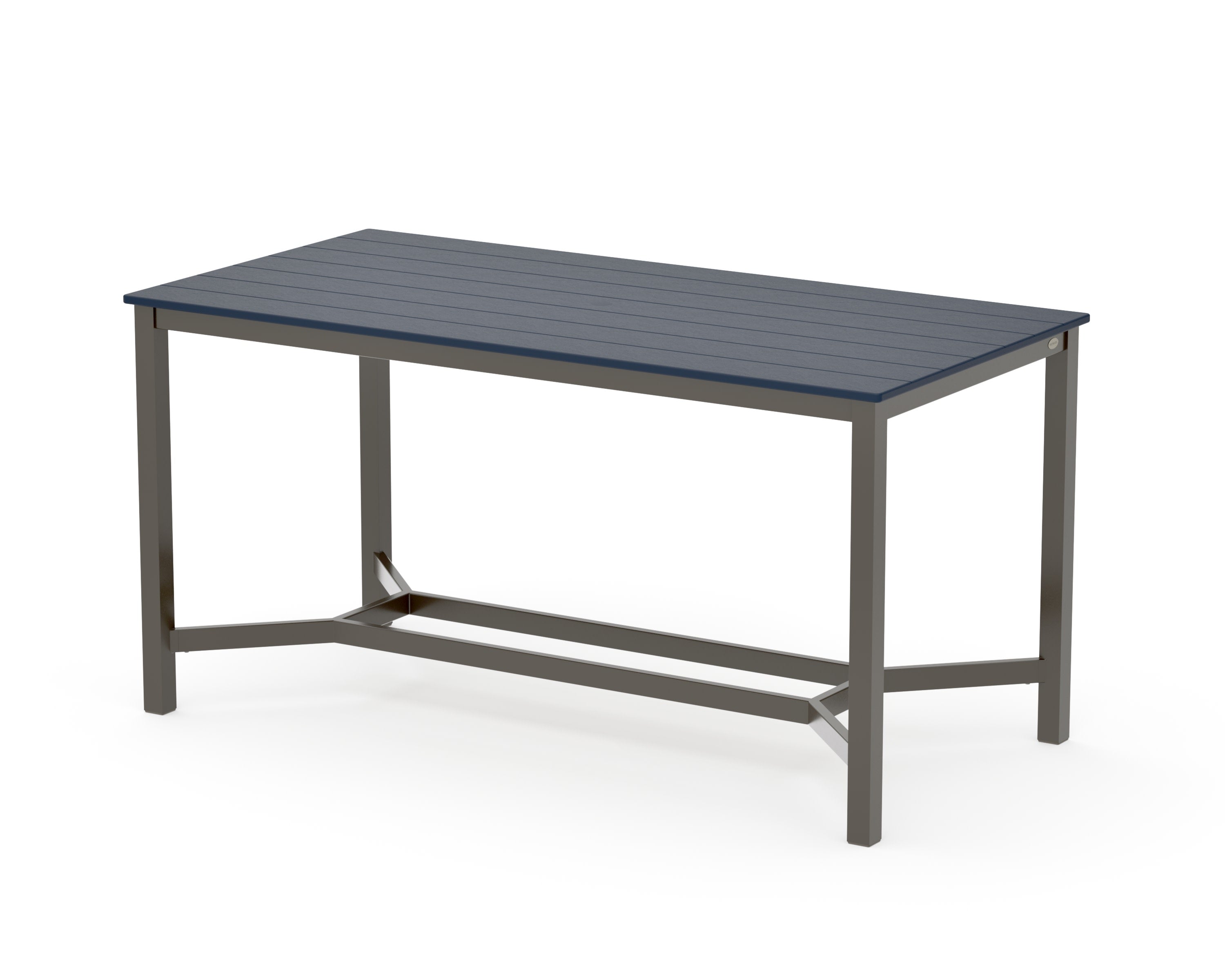 Main Street 36 x 72 Counter Table in Bronze / Navy