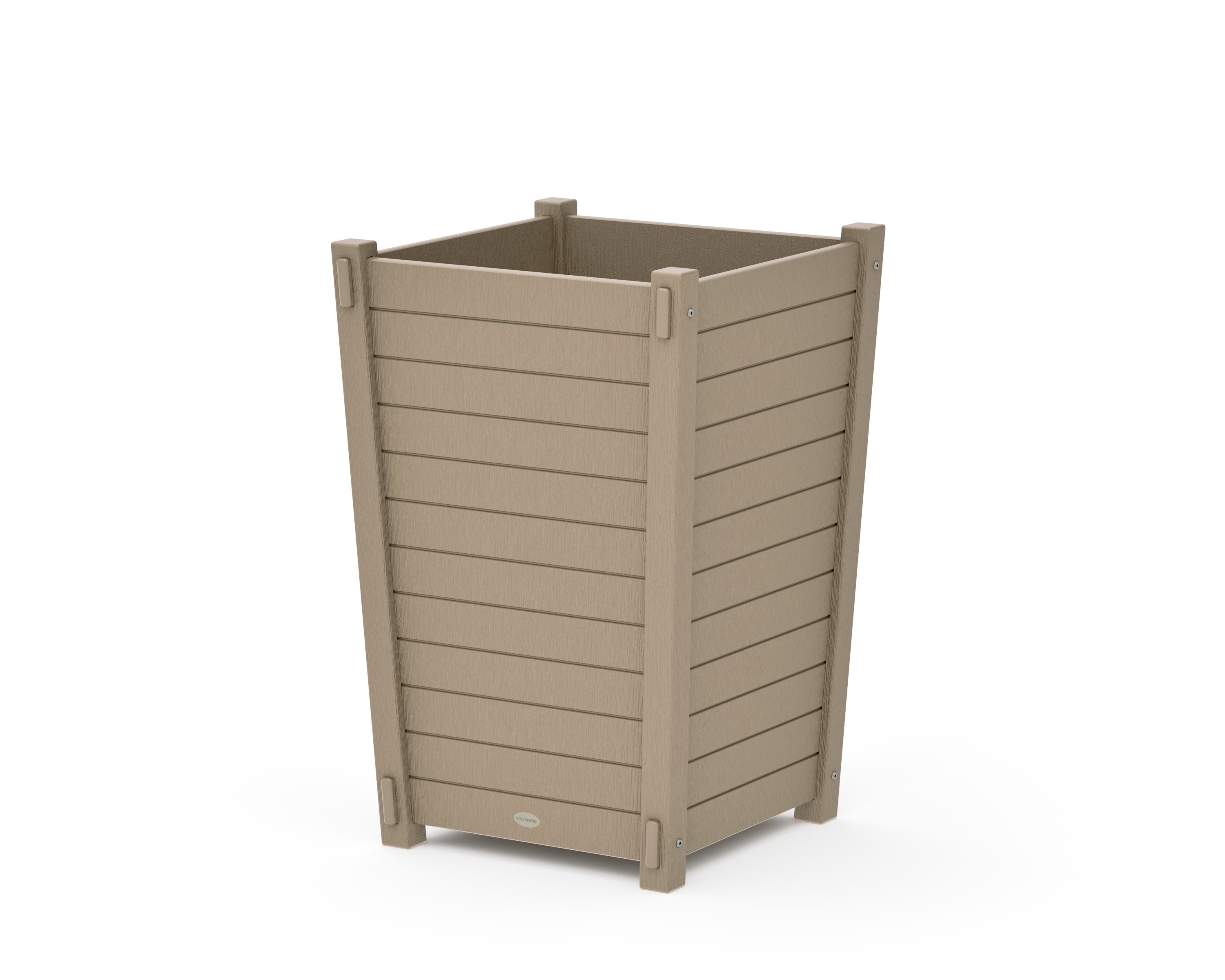 Nautical Large Tapered Square Planter Box in Vintage Sahara