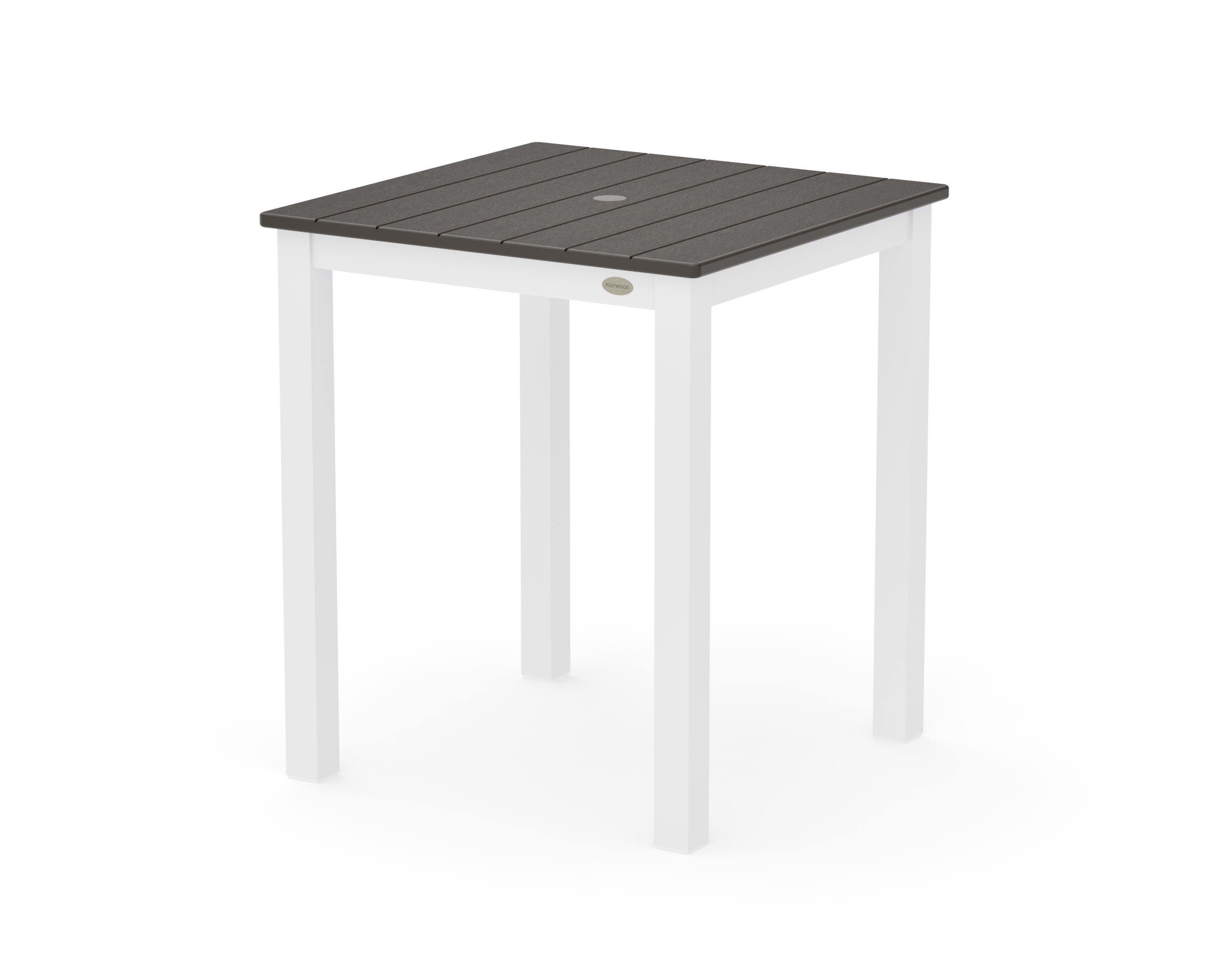 Main Street 26 x 26 Dining Table in White / Vintage Coffee