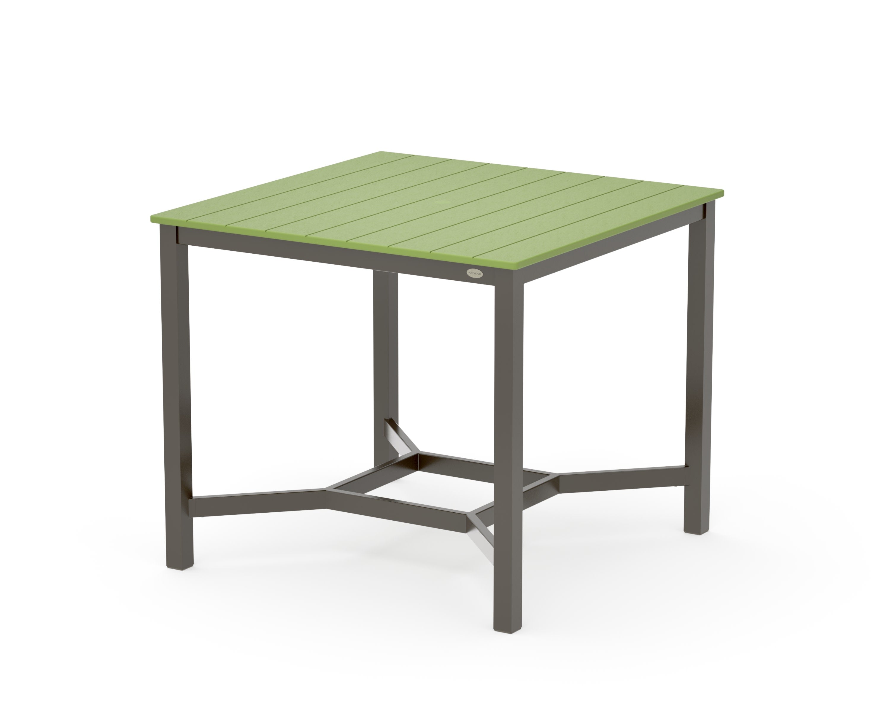 Main Street 42 x 42 Counter Table in Bronze / Lime