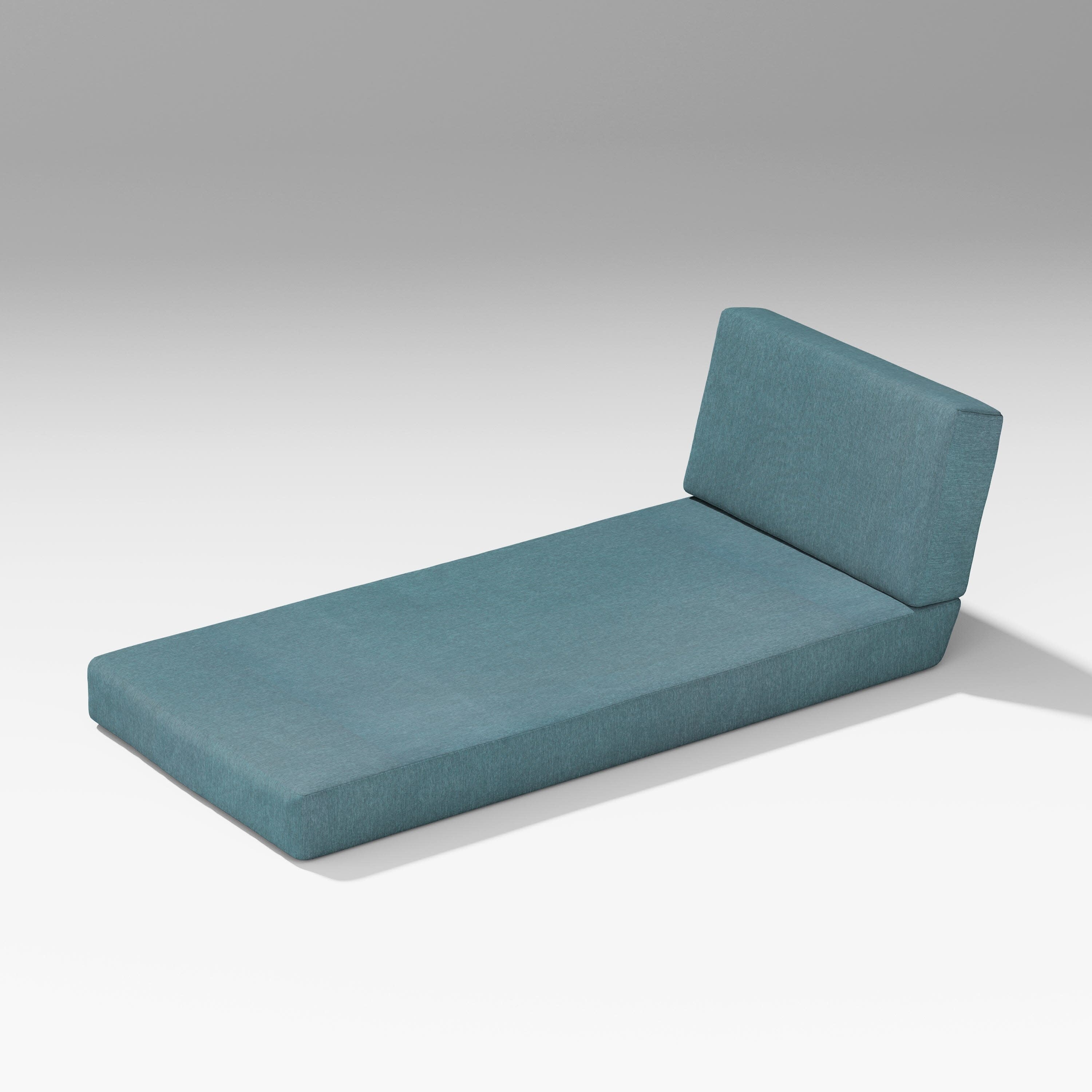 Latitude Modular Chaise Seat/Back Combo in Ocean Teal