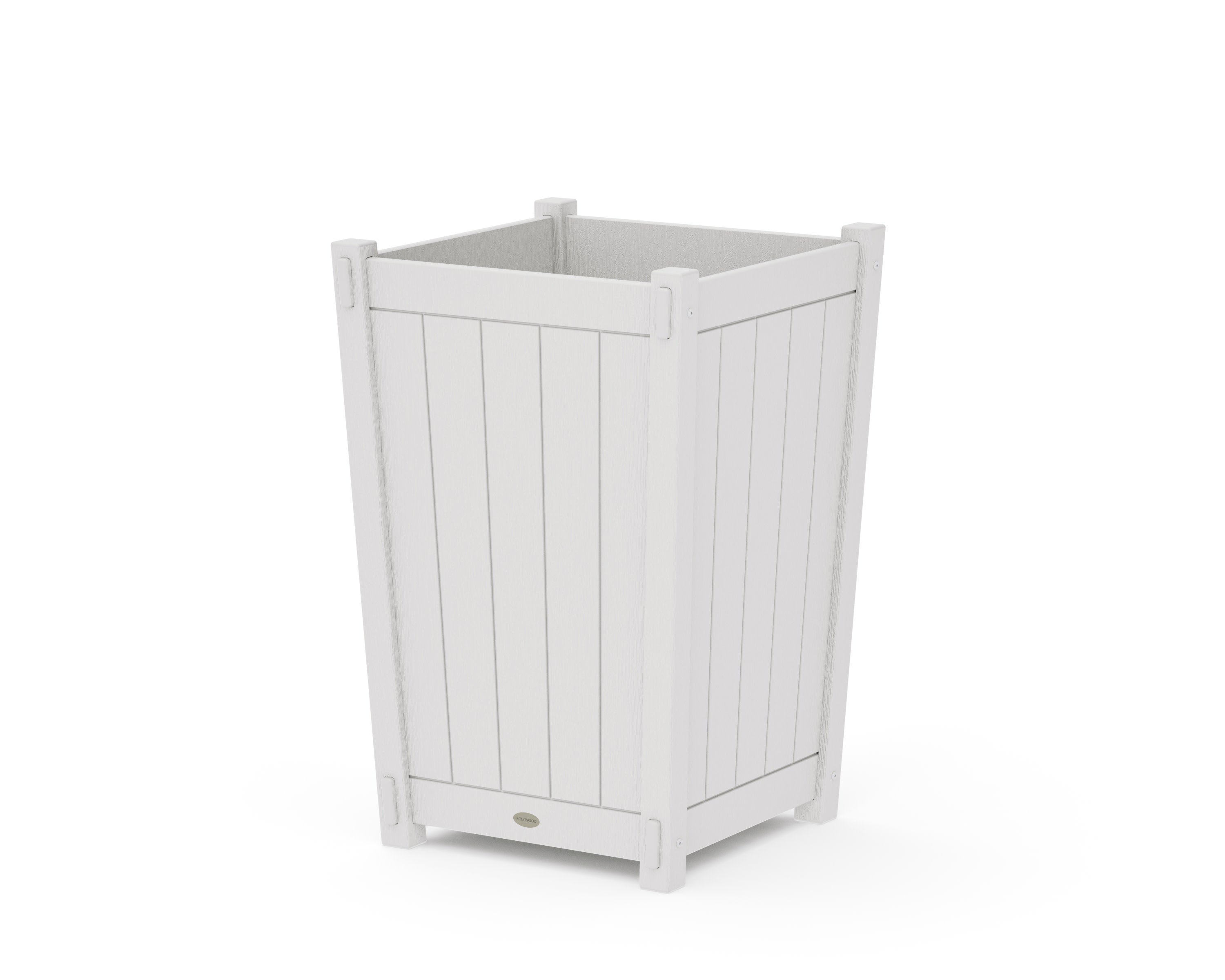 Vineyard Large Tapered Square Planter Box in Vintage White