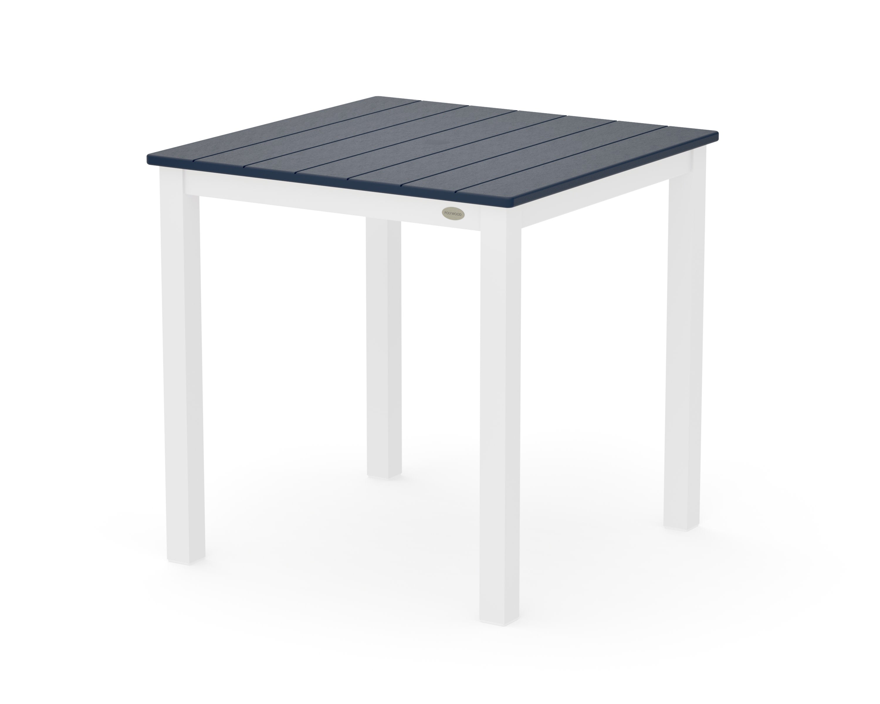 Main Street 30 x 30 Dining Table in White / Navy