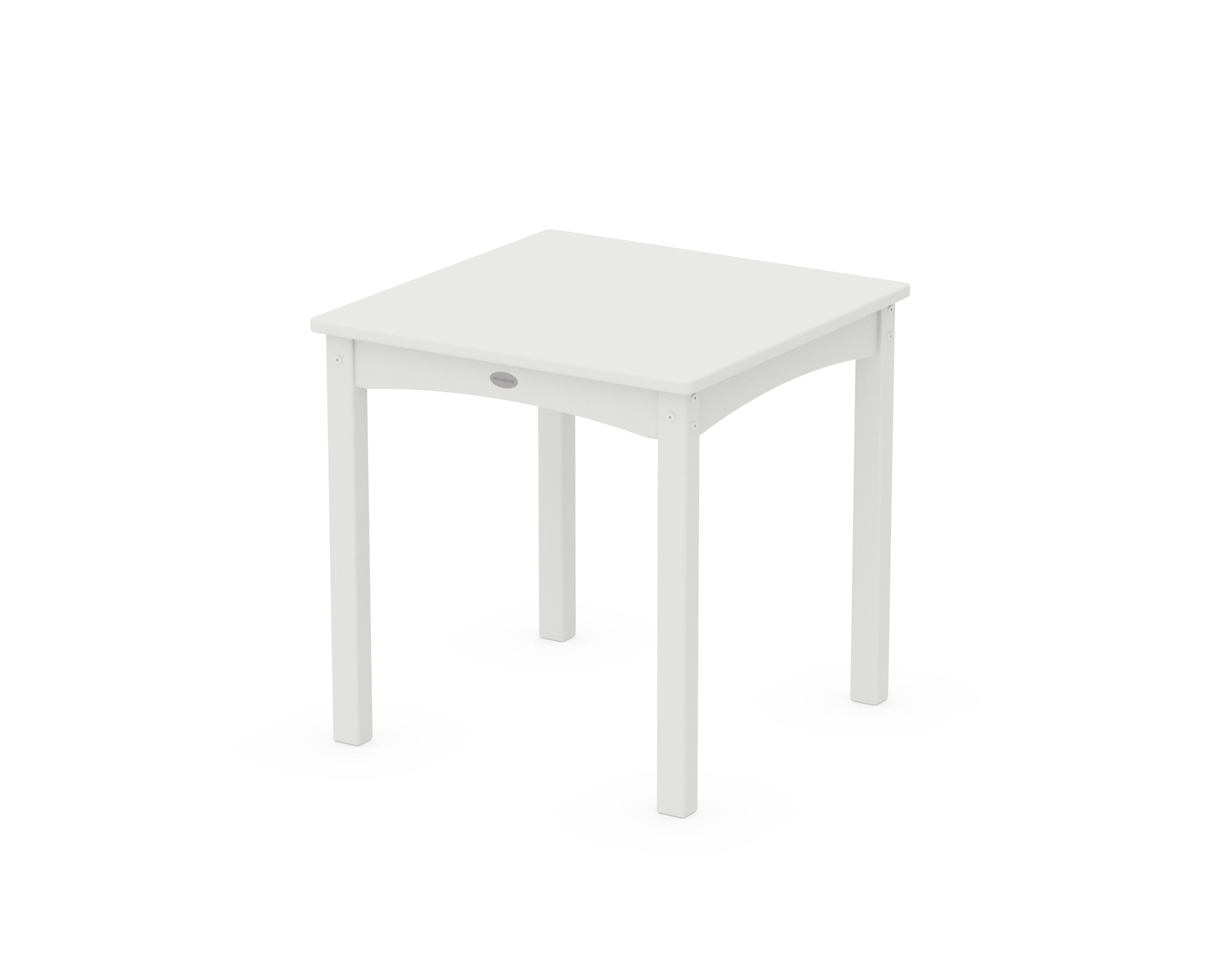 Kids 24" Dining Table in Vintage White