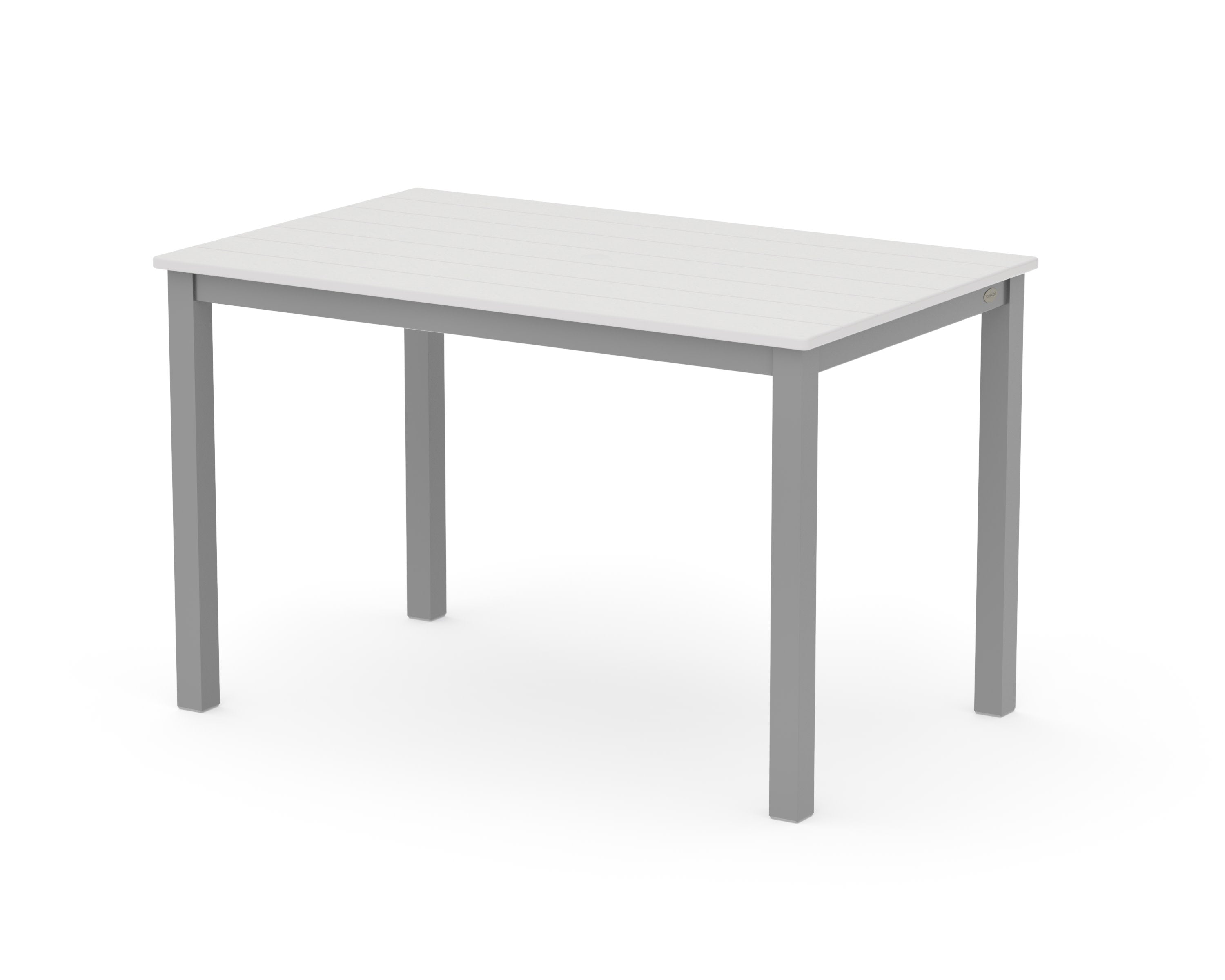 Main Street 30 x 48 Dining Table in Silver / Vintage White