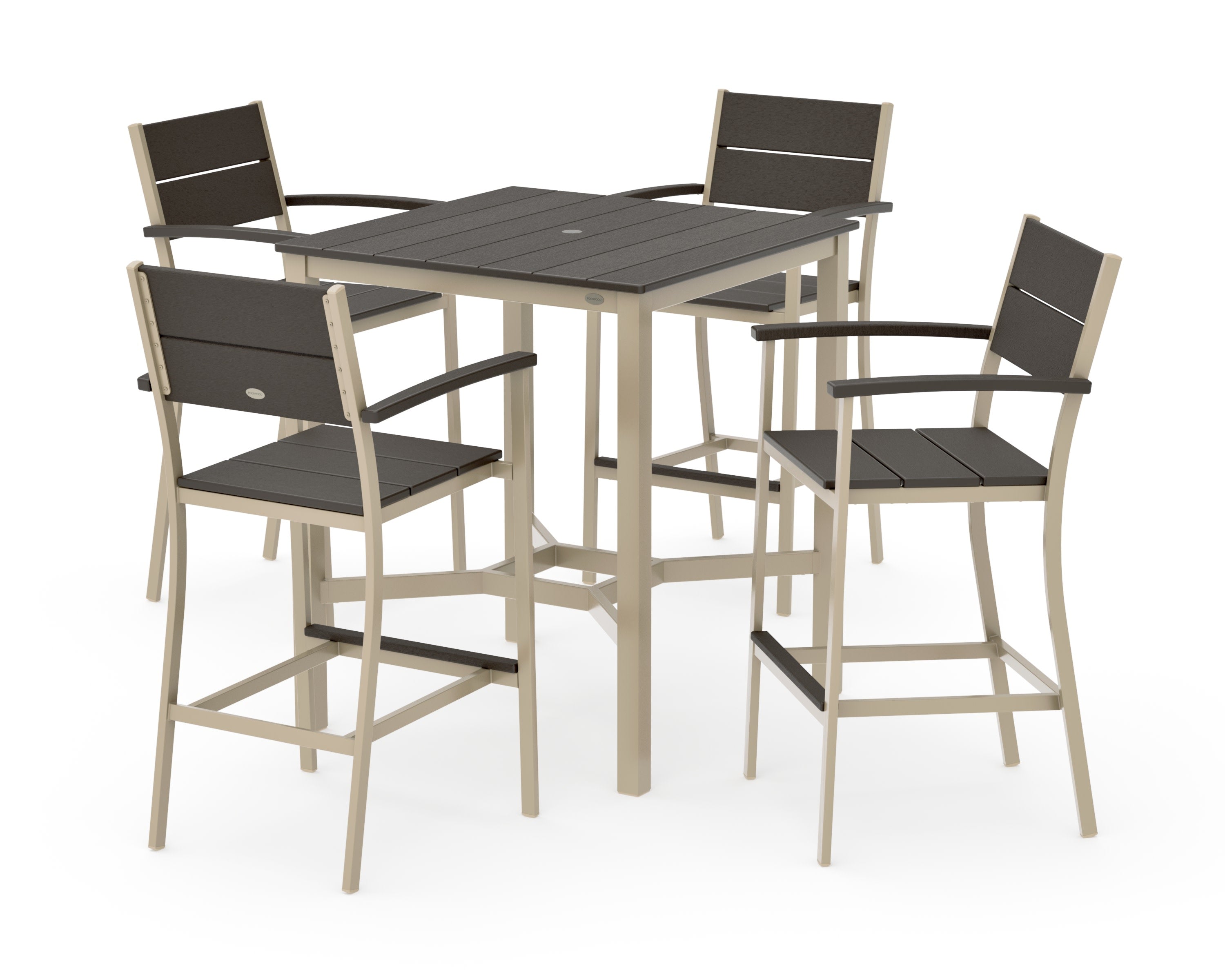 Main Street 5-Piece Bar Set in Sand / Vintage Coffee