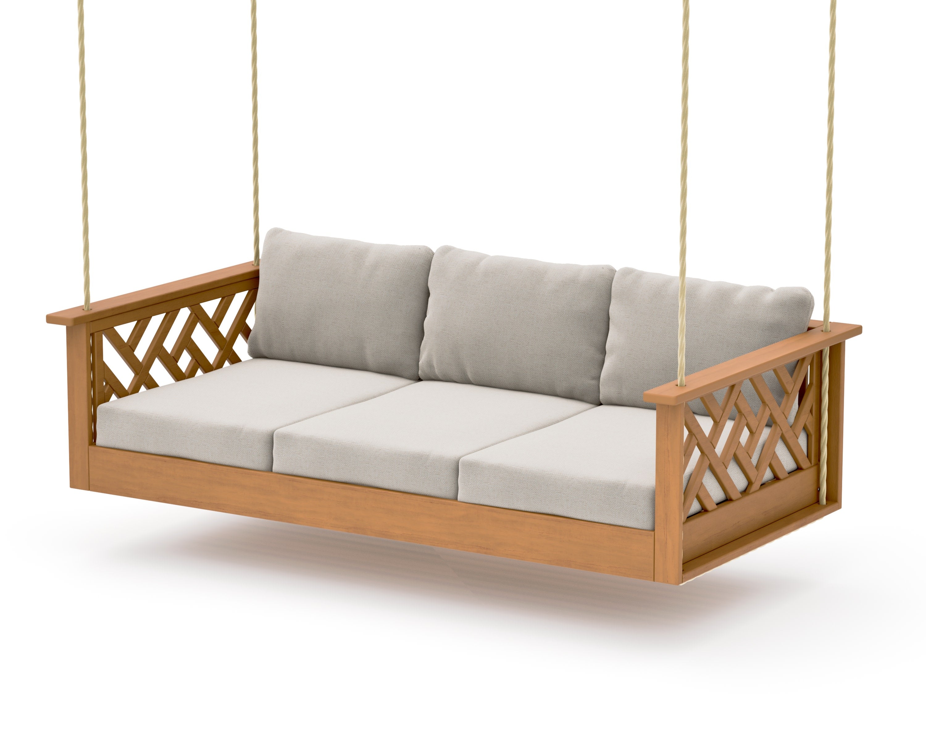Chippendale Daybed Swing in Natural / Dune Burlap