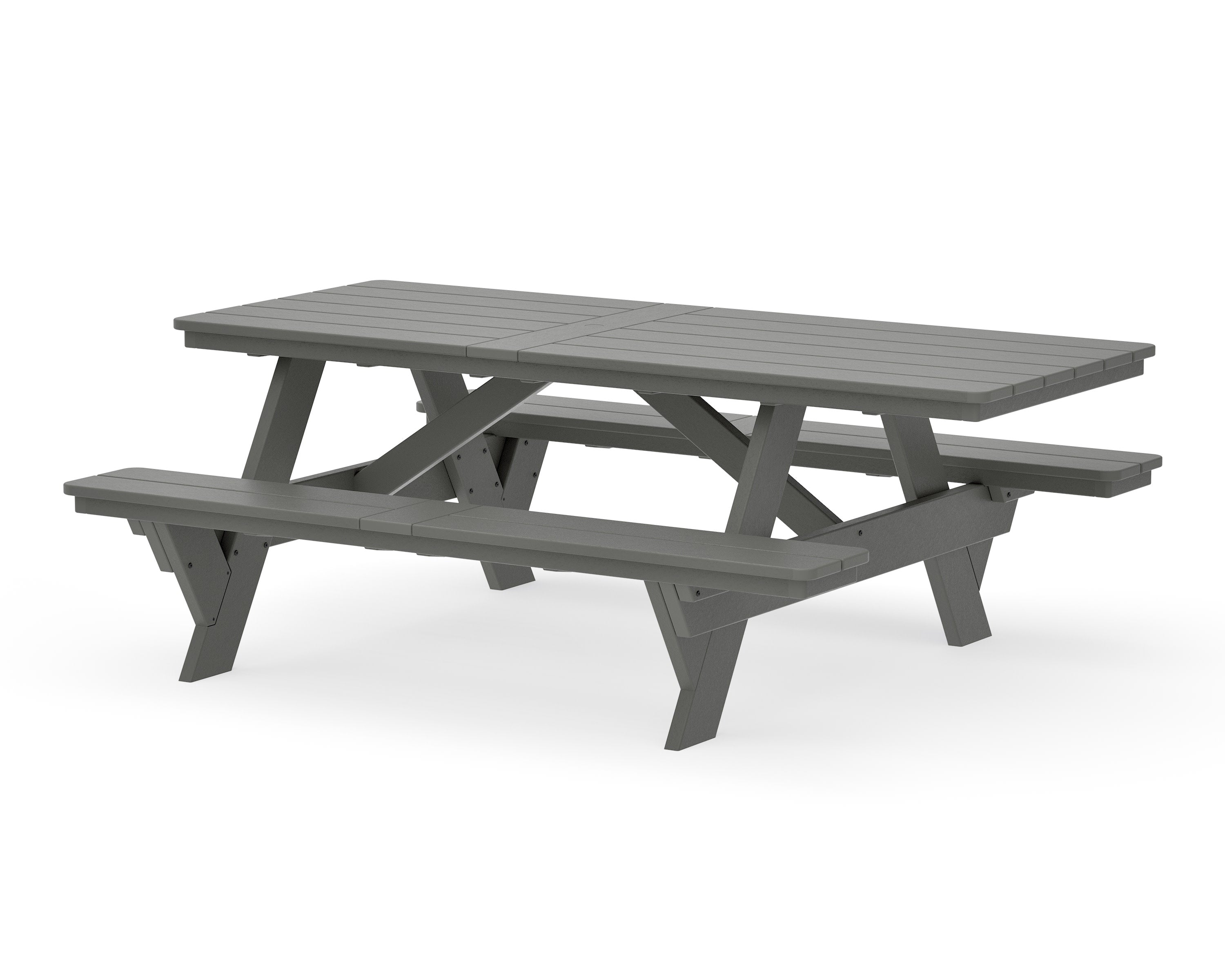 Rockford 85 ADA Picnic Table in Slate Grey