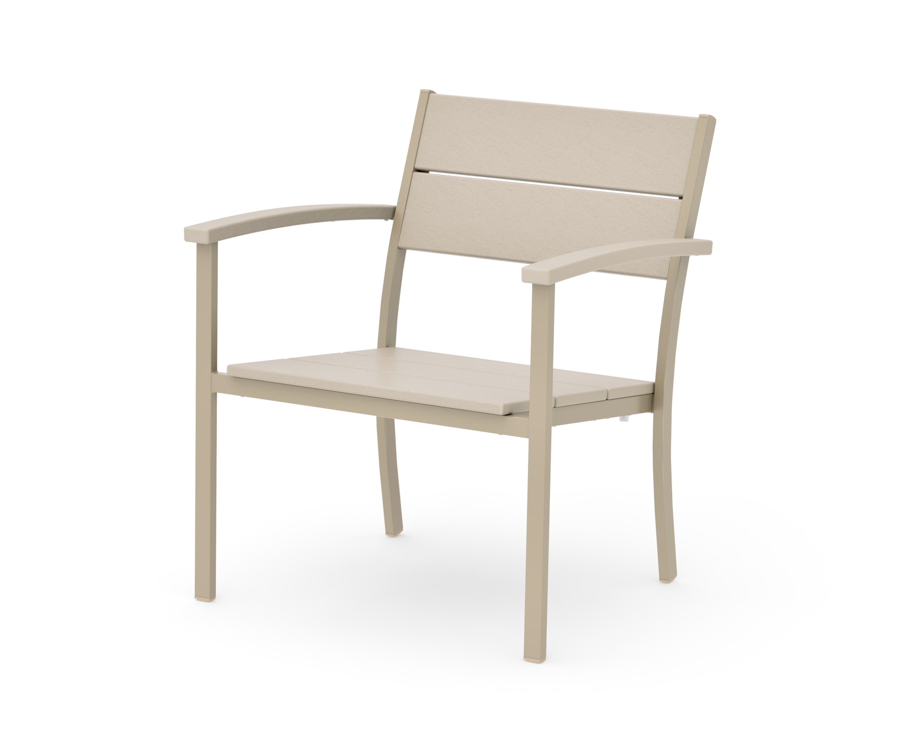 Main Street Stacking Lounge Arm Chair in Sand / Sand