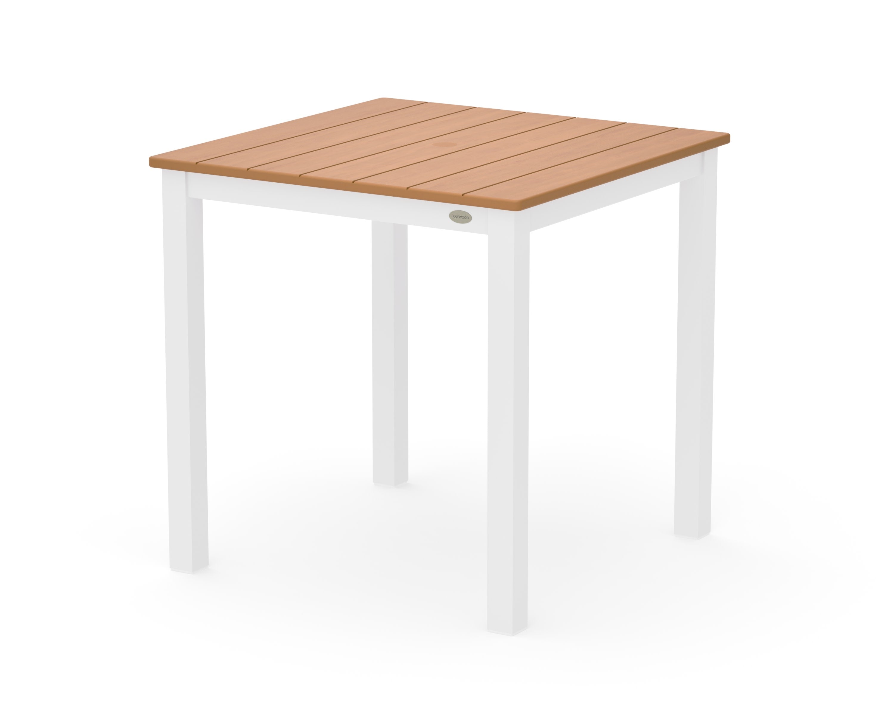 Main Street 30 x 30 Dining Table in White / Natural
