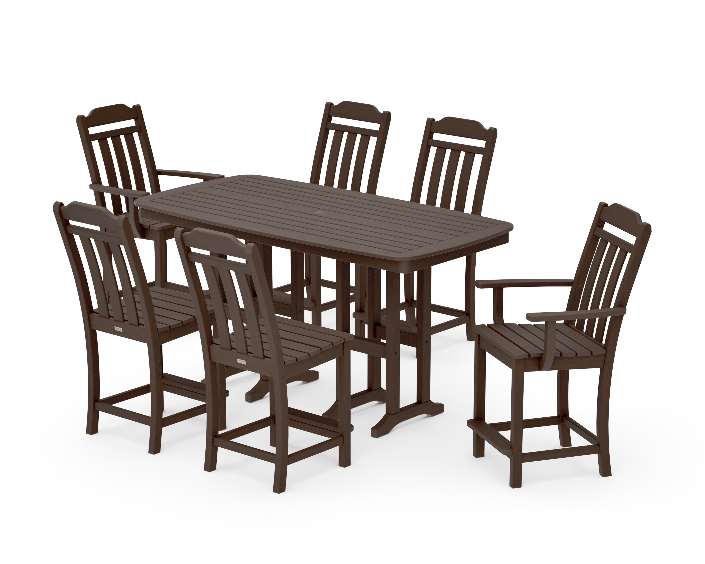 Cottage 7-Piece Counter Set in Kona