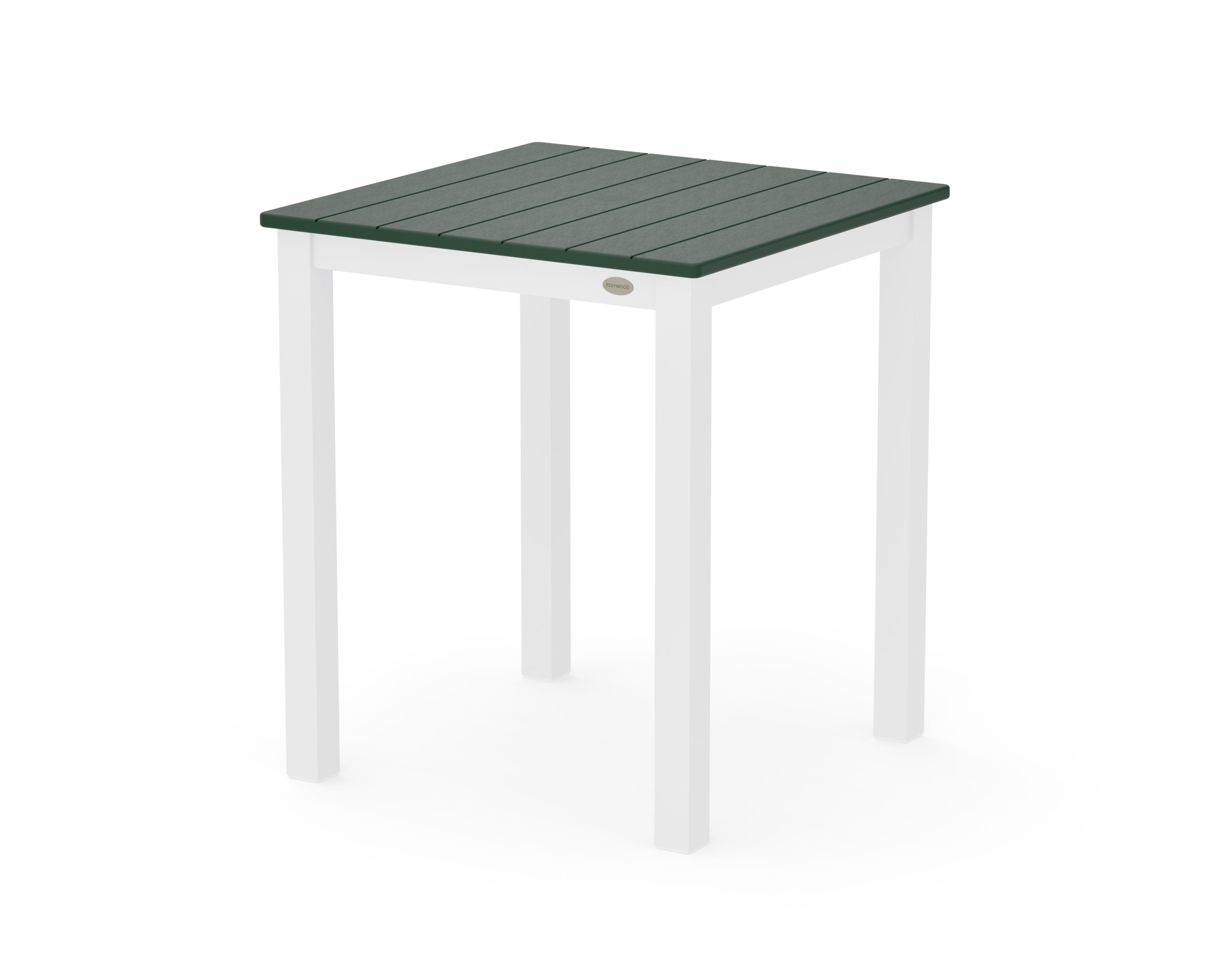 Main Street 26 x 26 Dining Table in White / Green