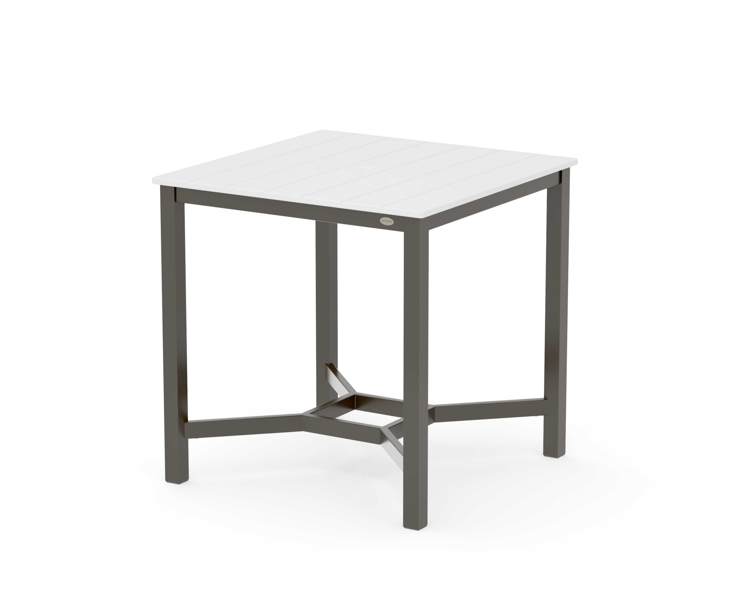 Main Street 36 x 36 Counter Table in Bronze / White