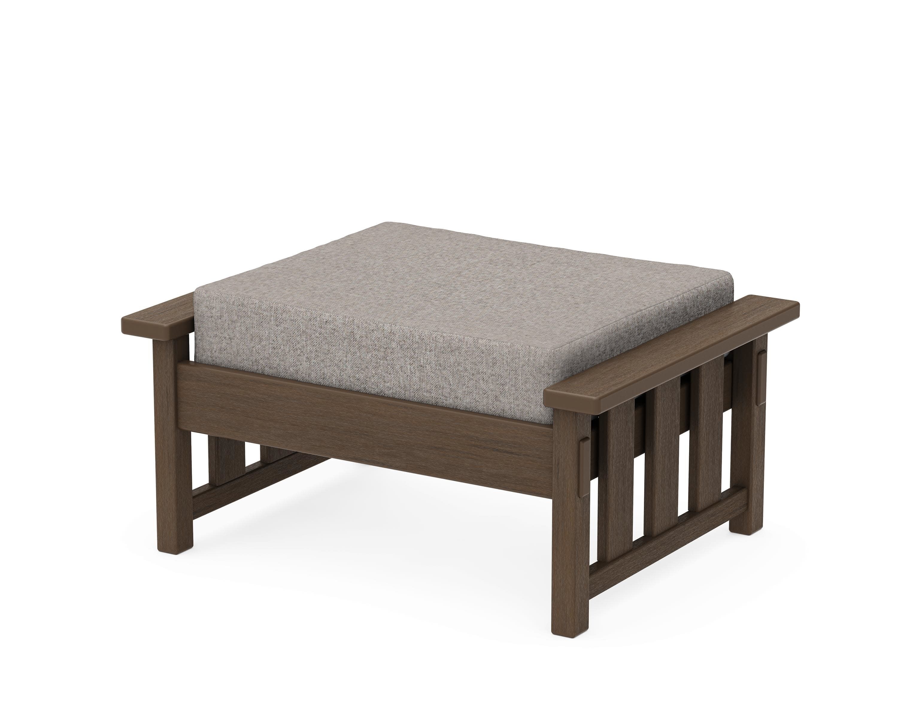 Acadia Deep Seating Ottoman in Kona / Weathered Tweed