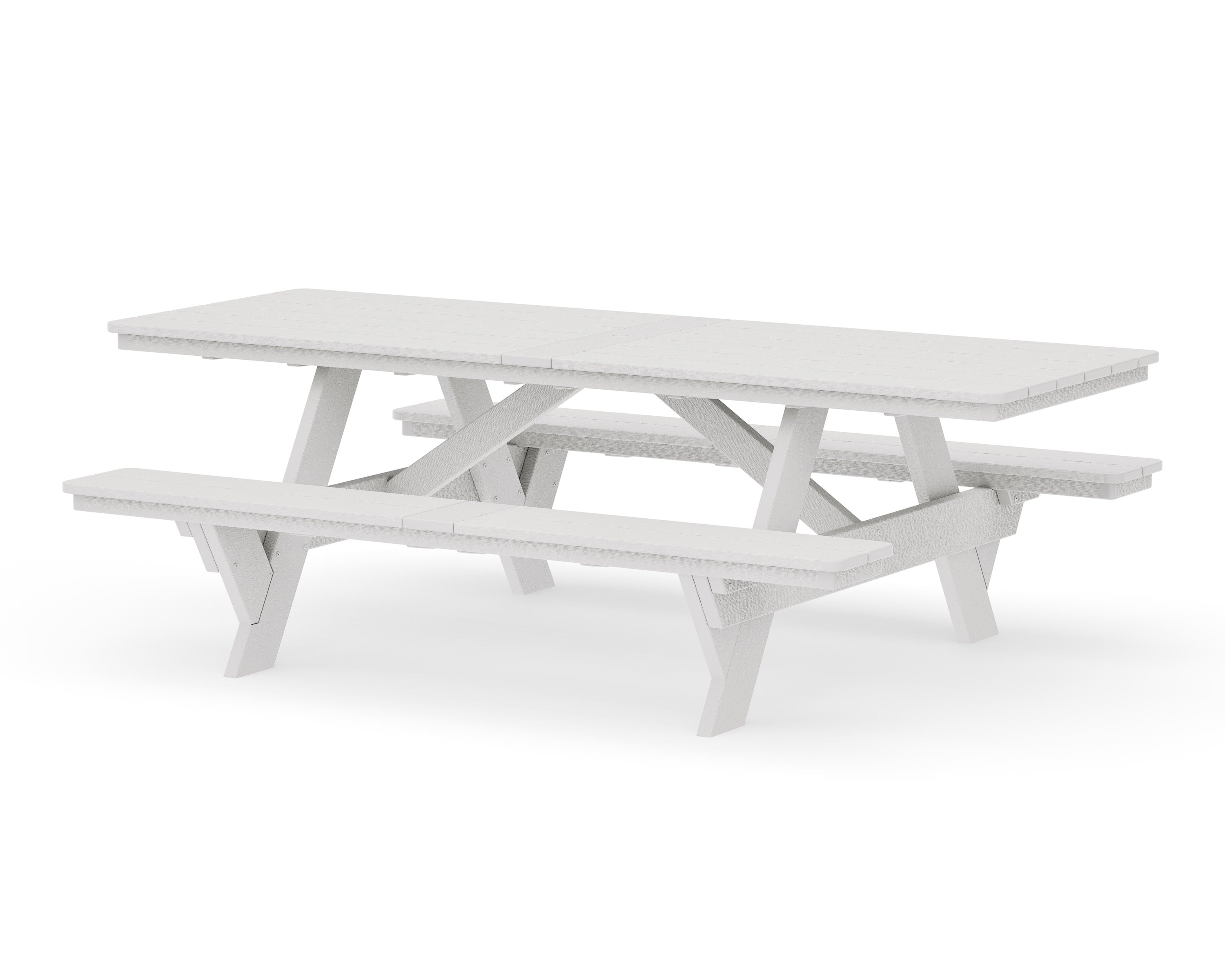 Rockford 98 ADA Picnic Table in Vintage White