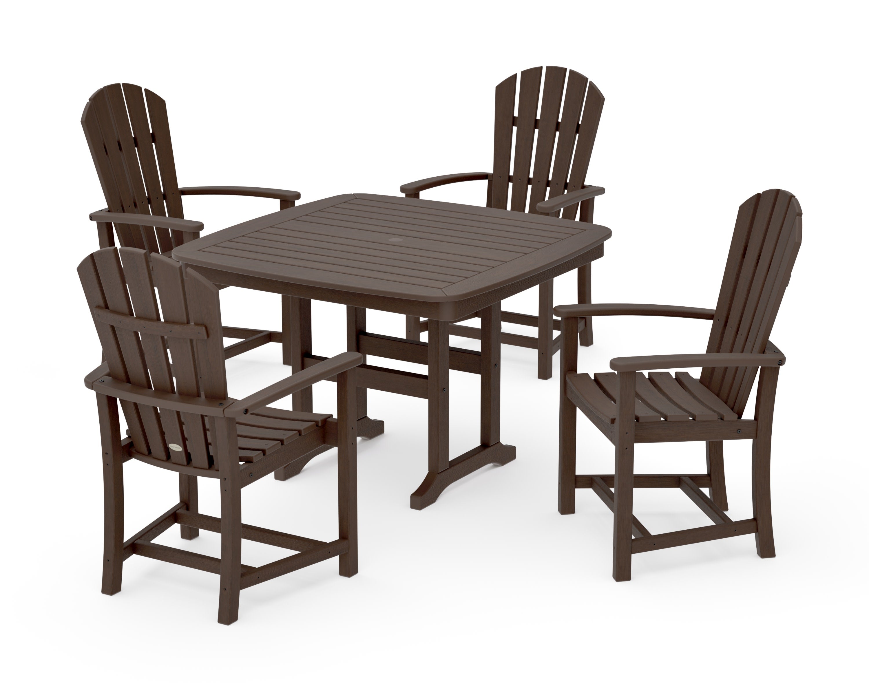 Palm Coast 5-Piece Dining Set with Trestle Legs in Kona