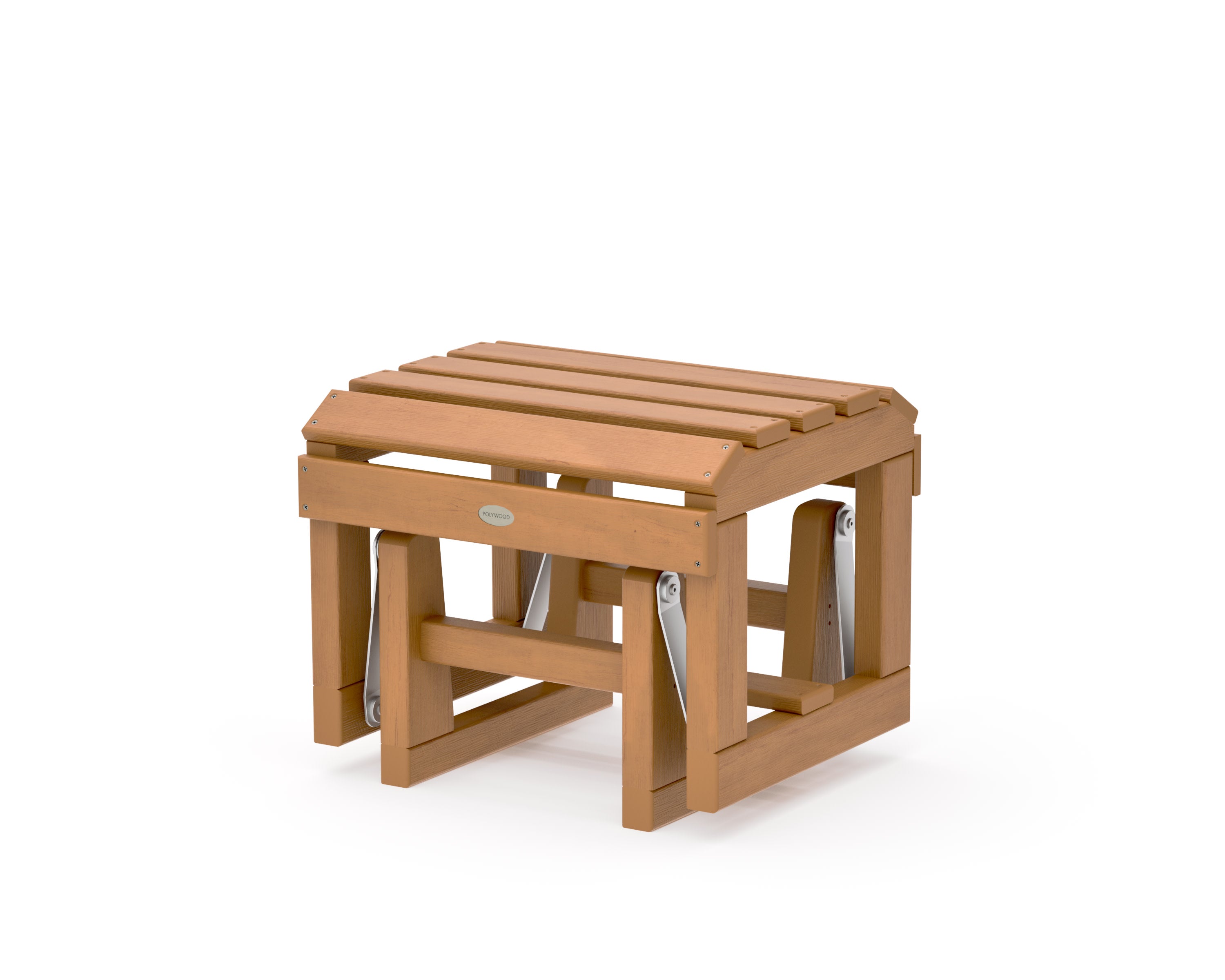 Classic Adirondack Glider Ottoman in Natural