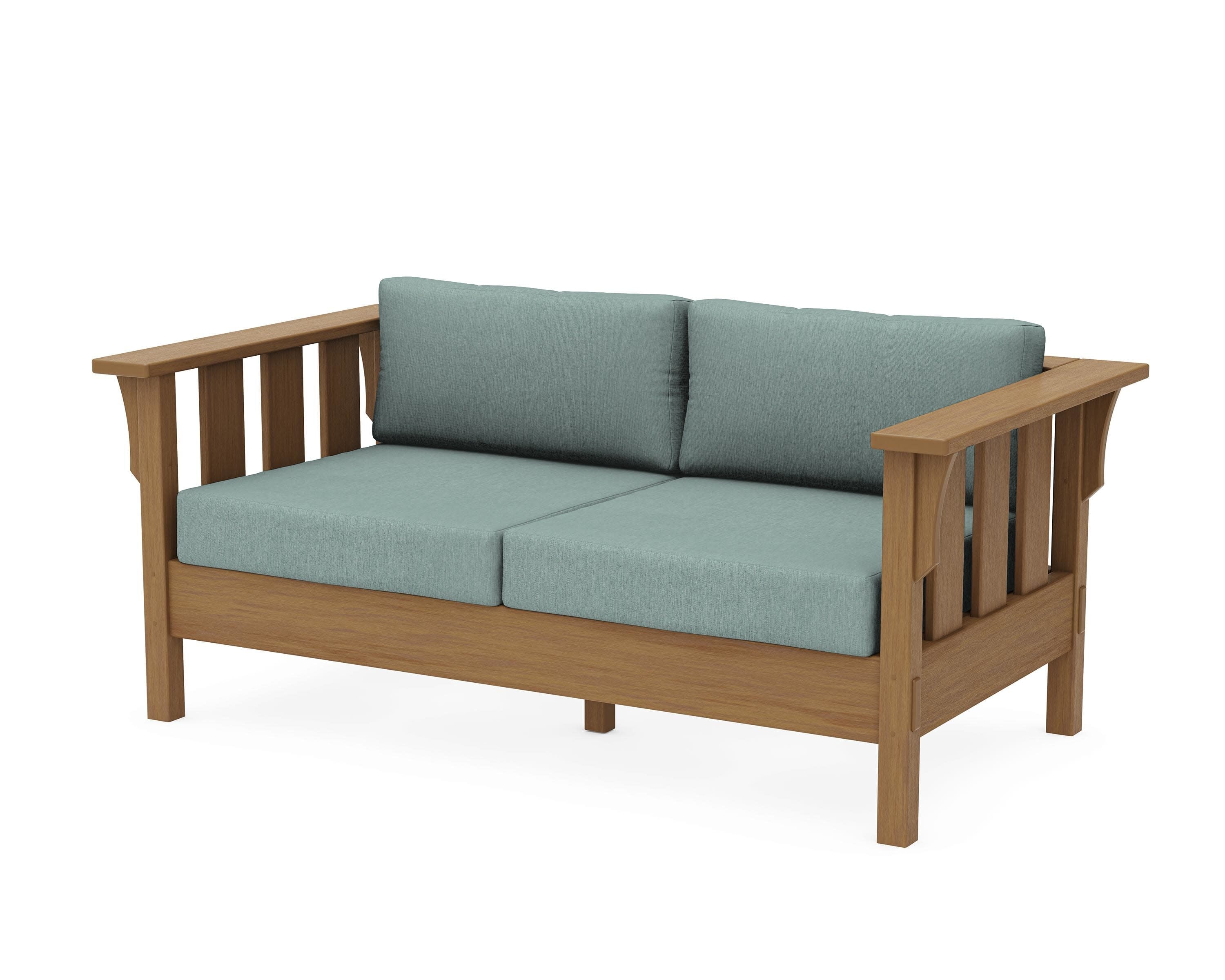 Acadia Deep Seating Loveseat in Natural / Glacier Spa