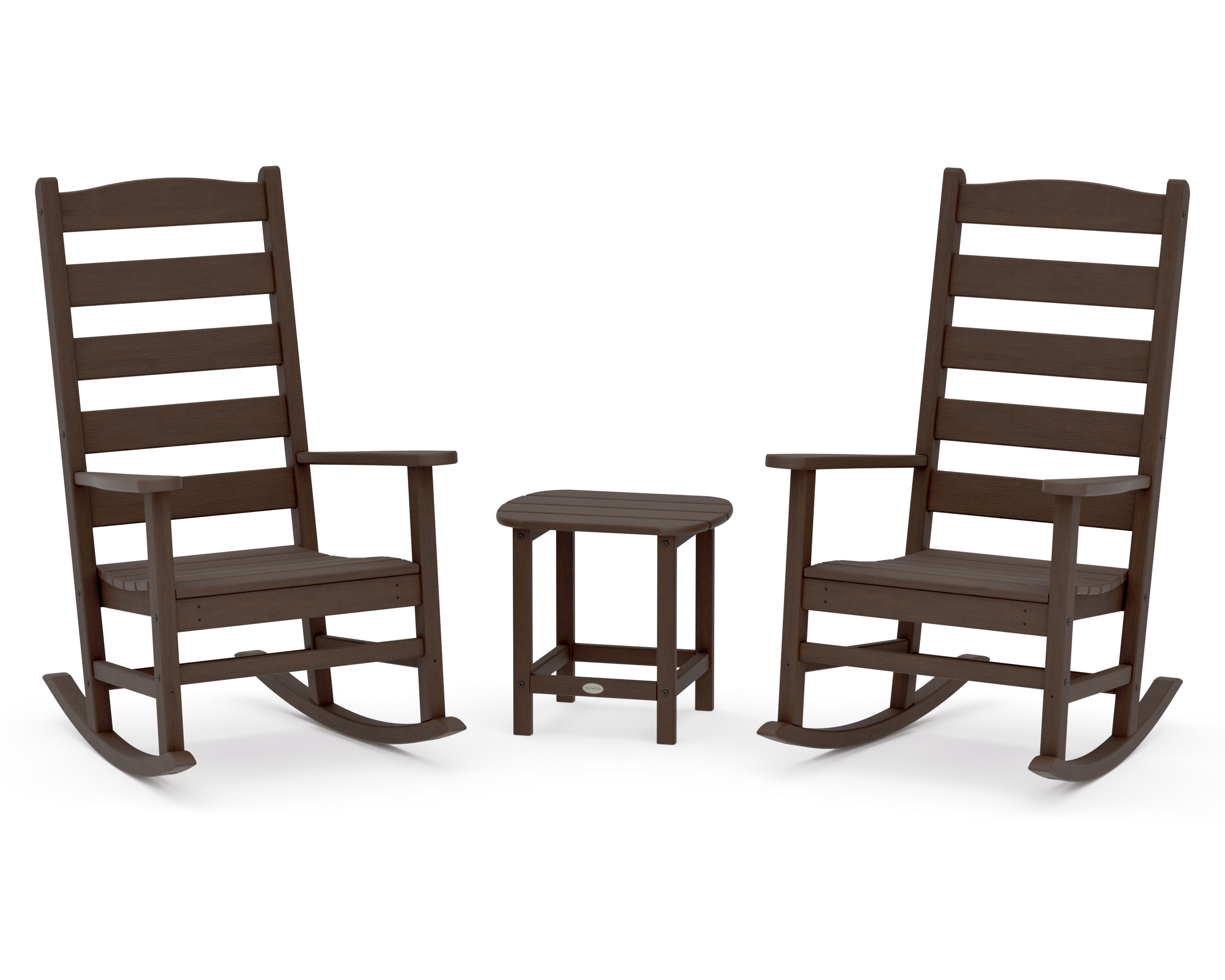 Shaker 3-Piece Porch Rocking Chair Set in Kona
