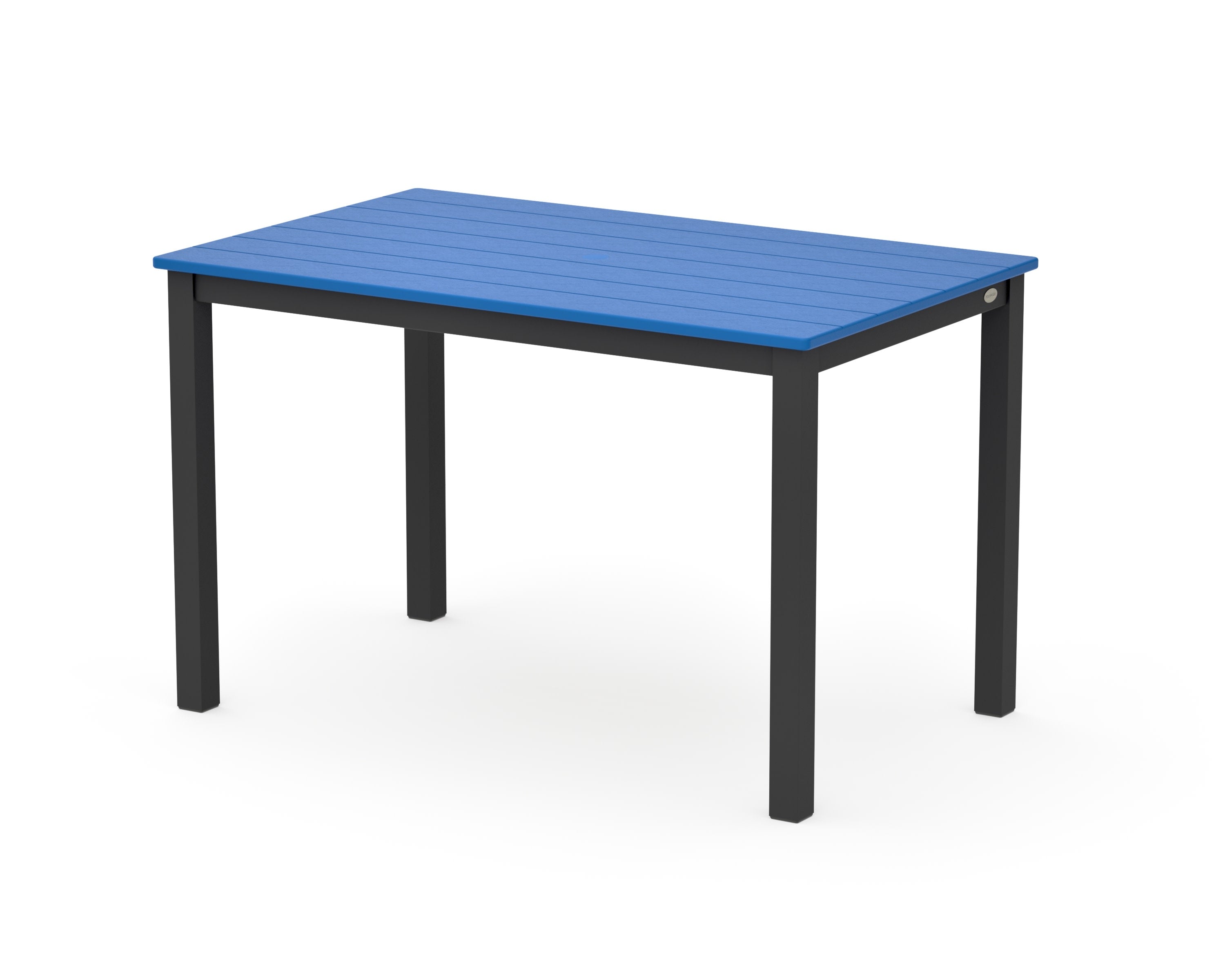 Main Street 30 x 48 Dining Table in Black / Pacific Blue