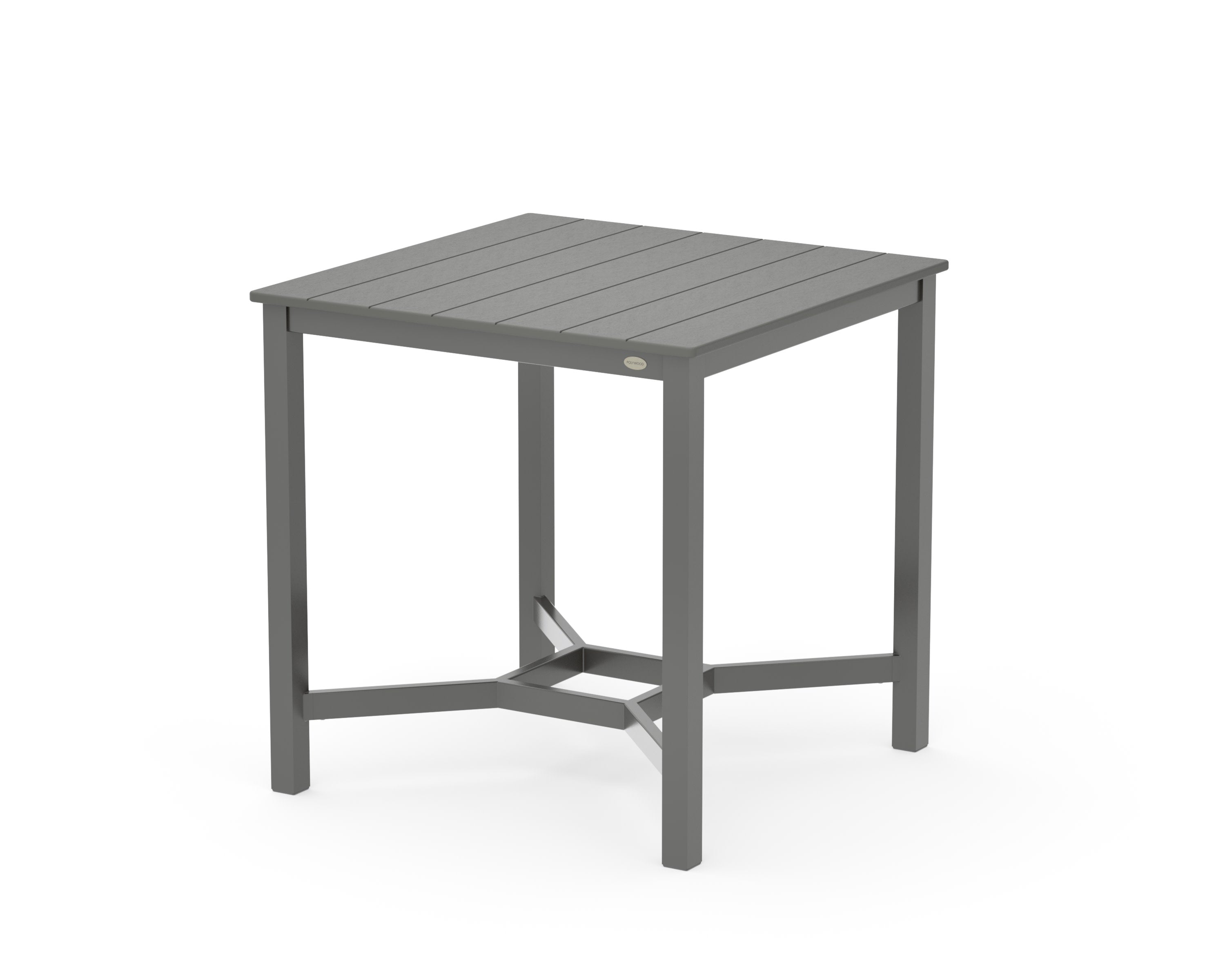Main Street 36 x 36 Counter Table in Charcoal / Slate Grey