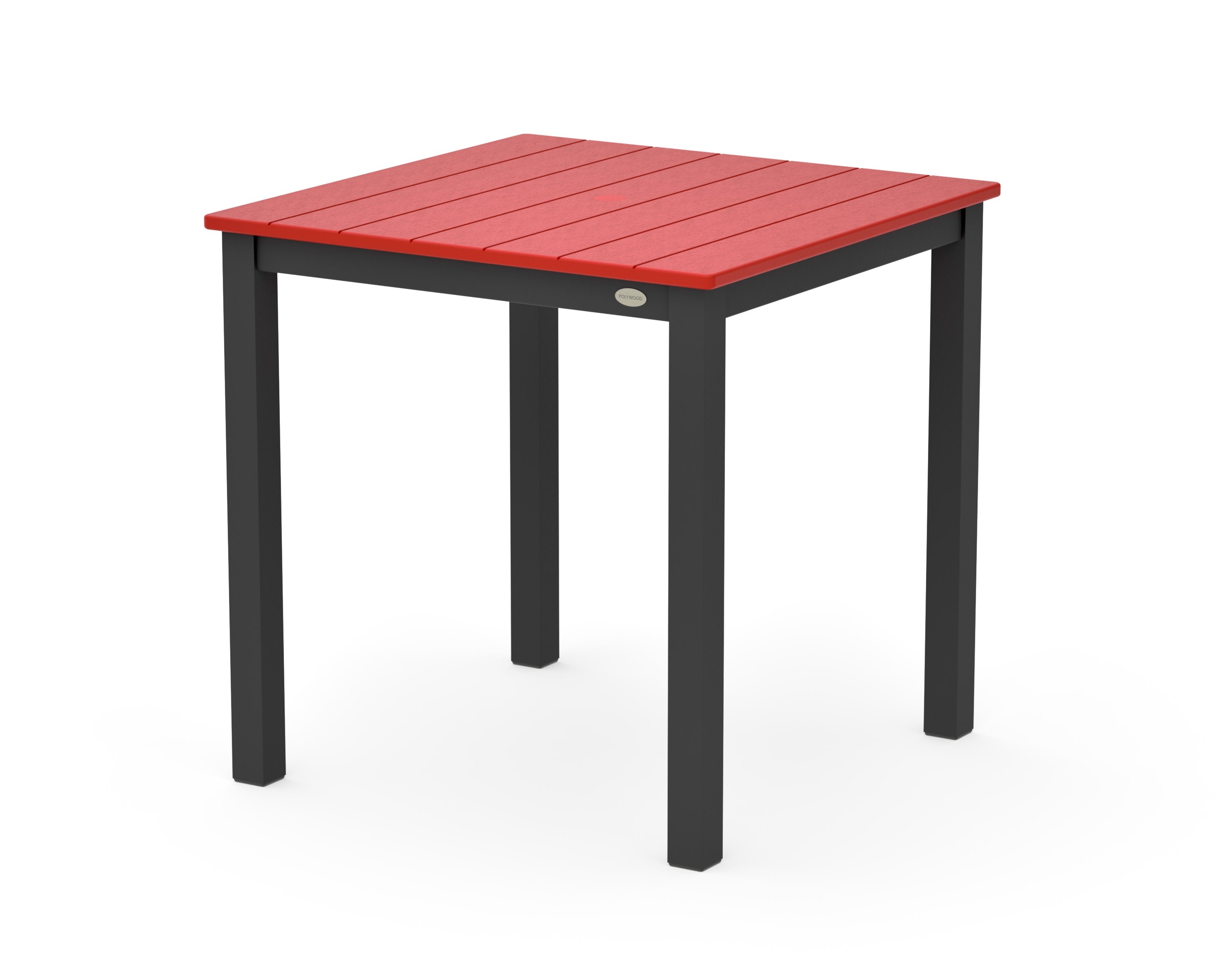 Main Street 30 x 30 Dining Table in Black / Sunset Red