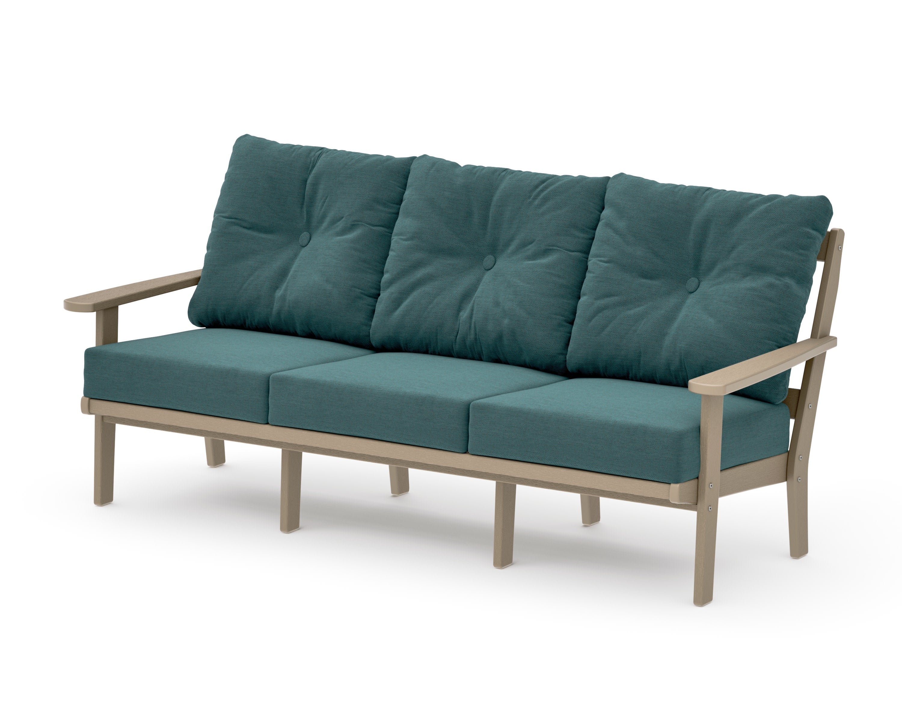 Mission Deep Seating Sofa in Vintage Sahara / Ocean Teal