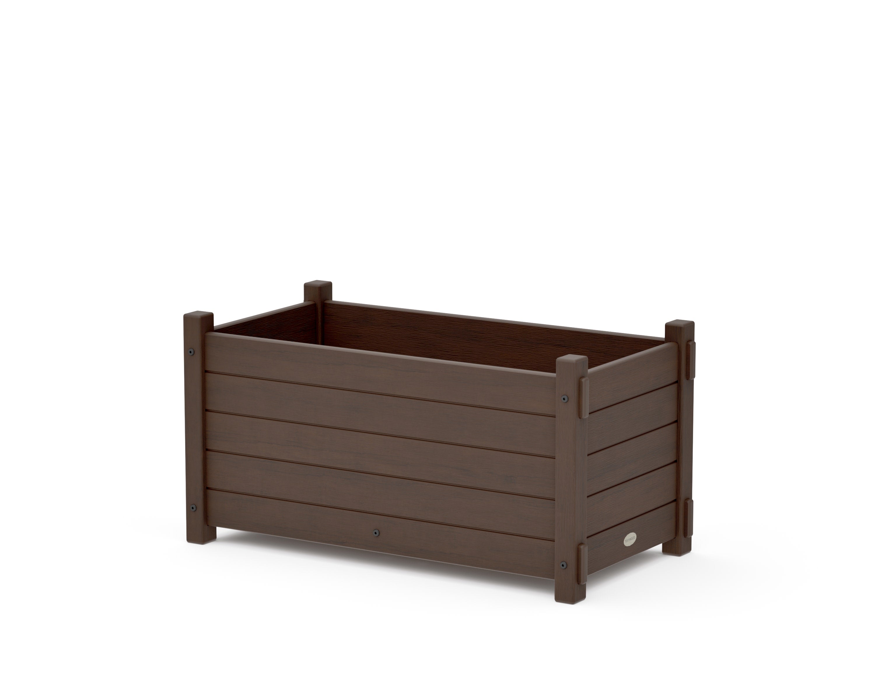 Nautical Rectangle Double Planter Box in Kona