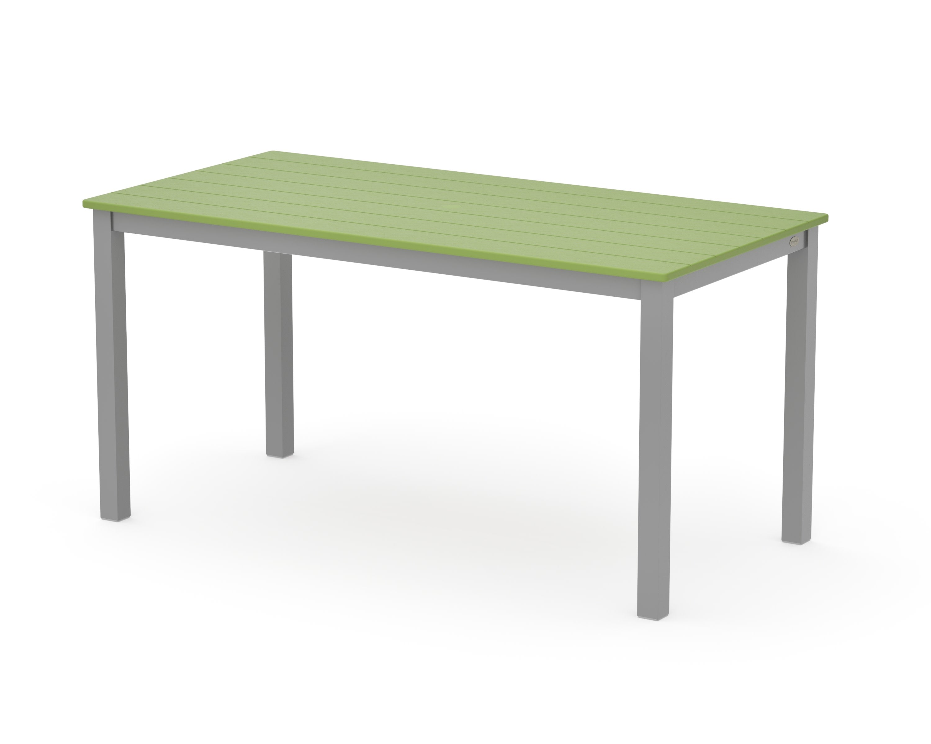 Main Street 30 x 60 Dining Table in Silver / Lime