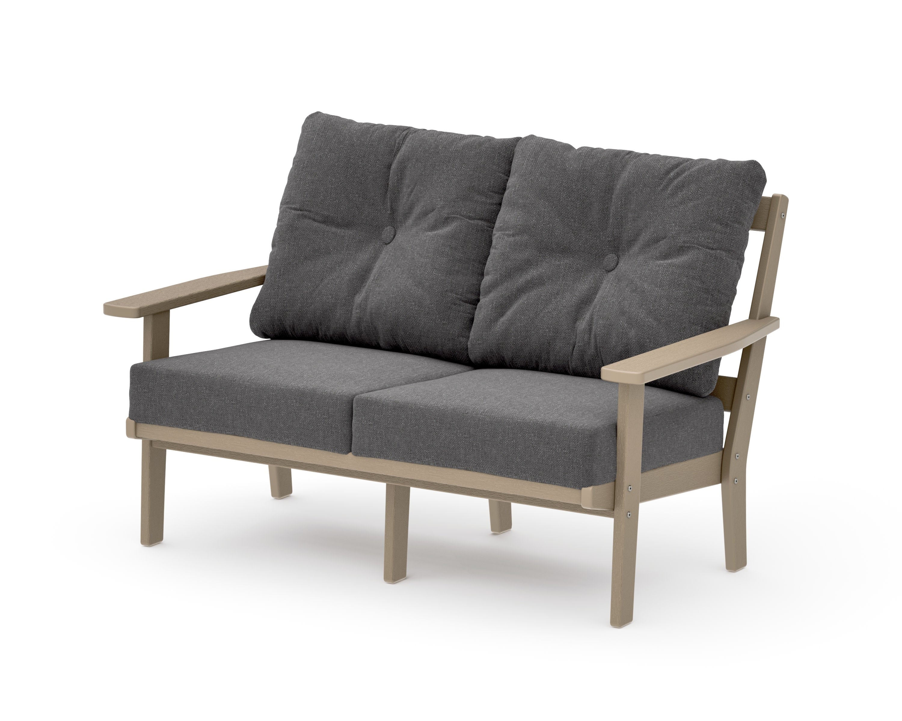 Oxford Deep SeatingLoveseat in Vintage Sahara / Ash Charcoal
