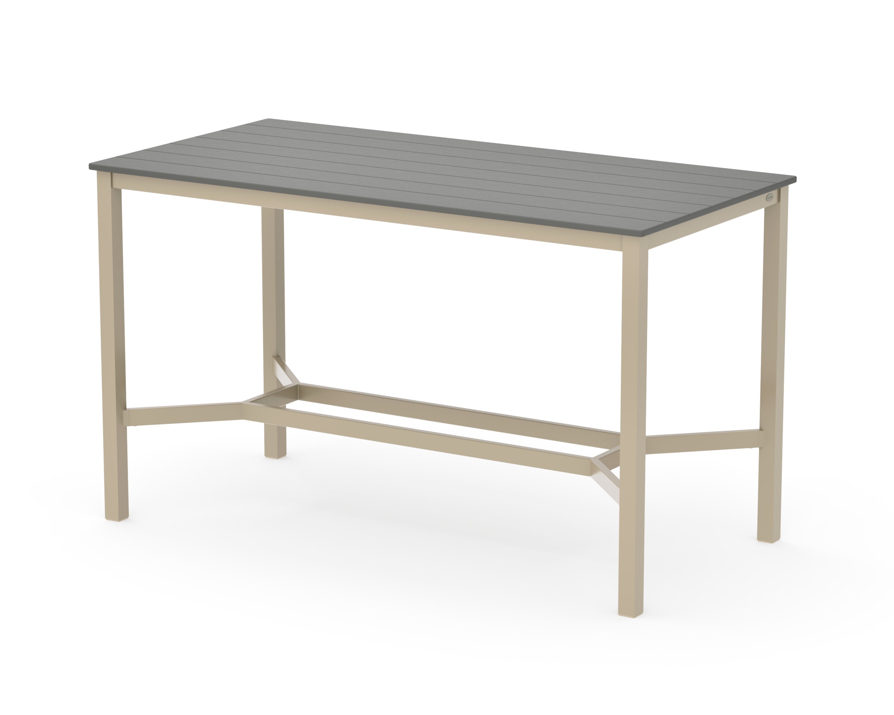 Main Street 36 x 72 Bar Table in Sand / Slate Grey