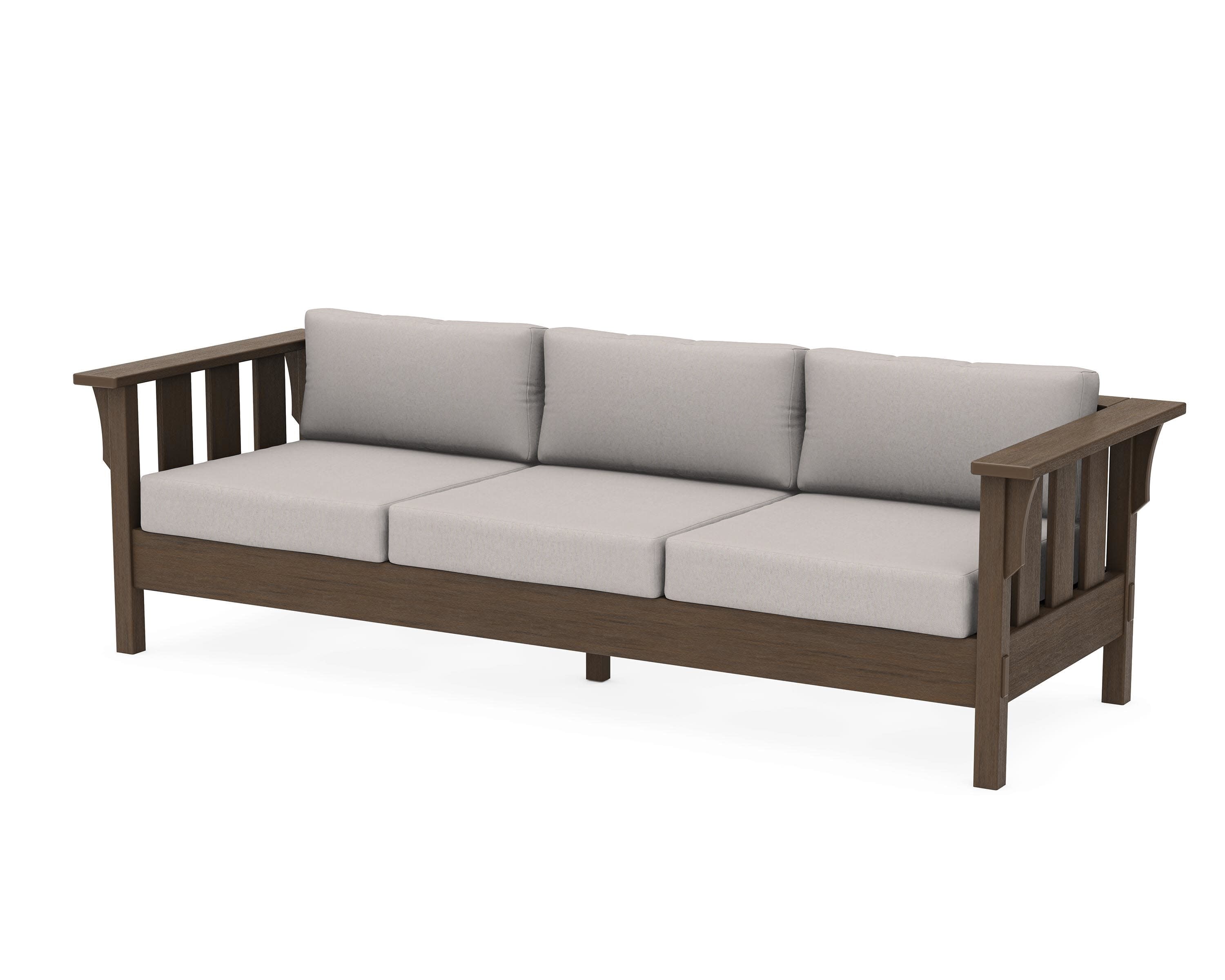 Acadia Deep Seating Sofa in Kona / Dune Burlap