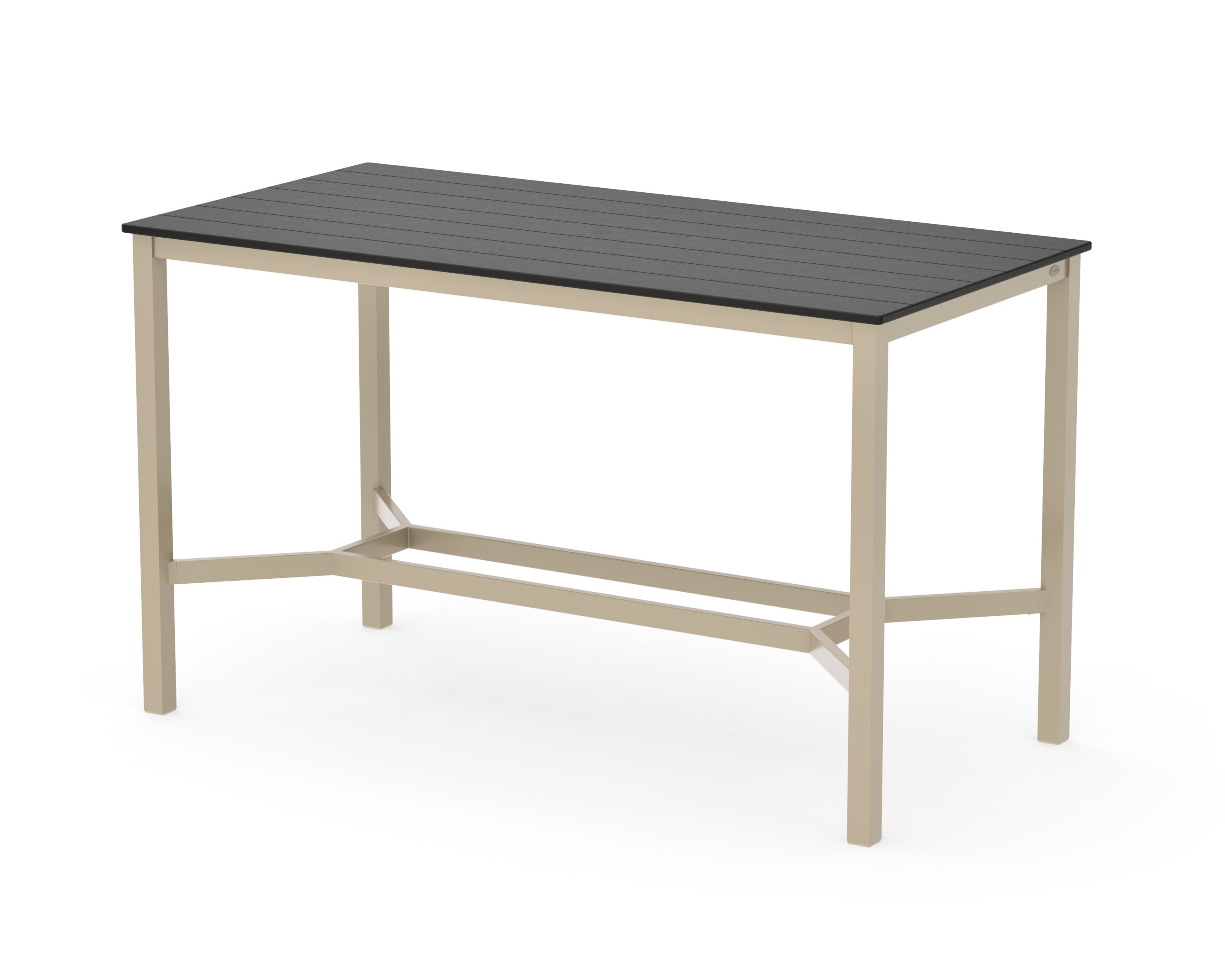 Main Street 36 x 72 Bar Table in Sand / Black