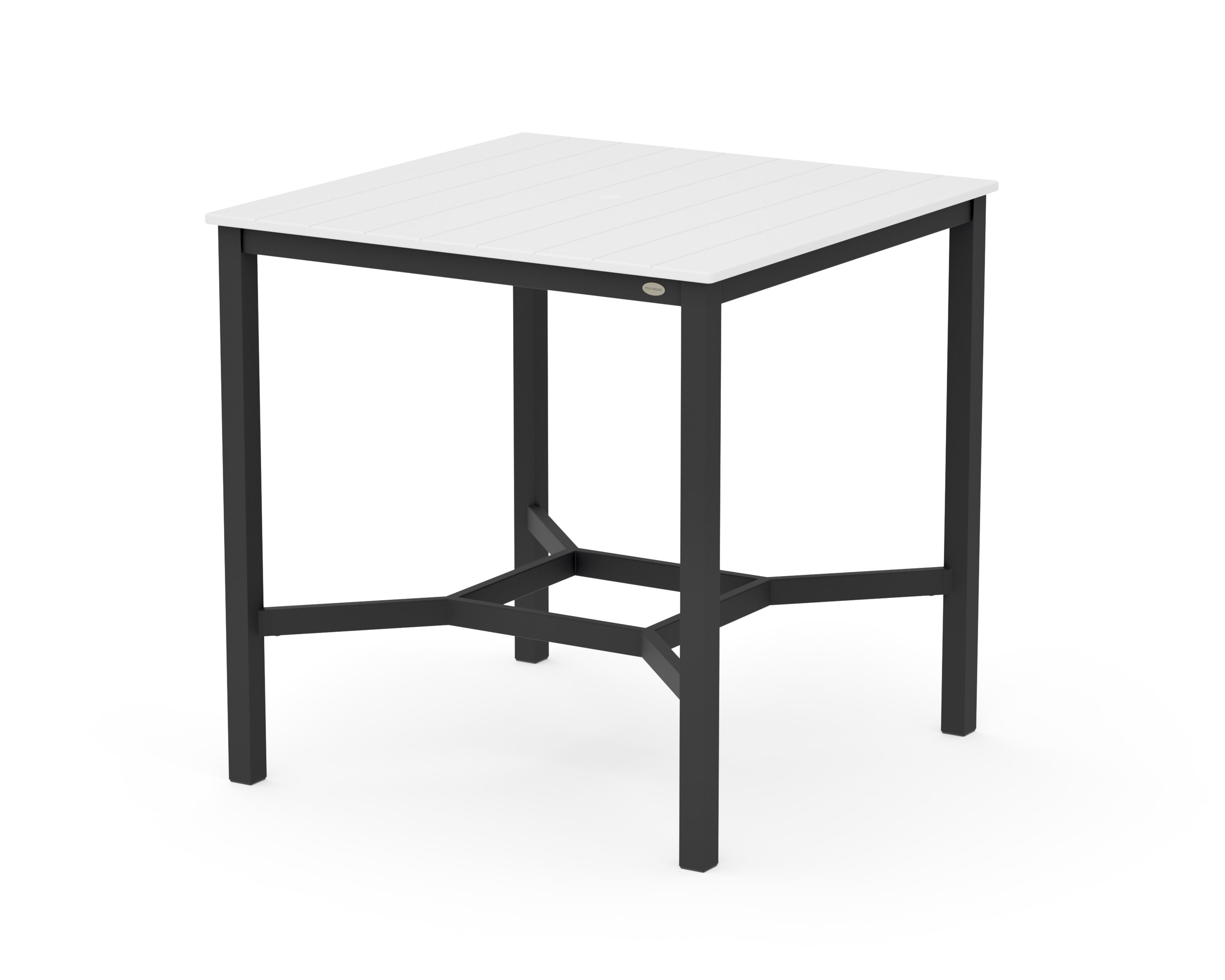 Main Street 42 x 42 Bar Table in Black / White