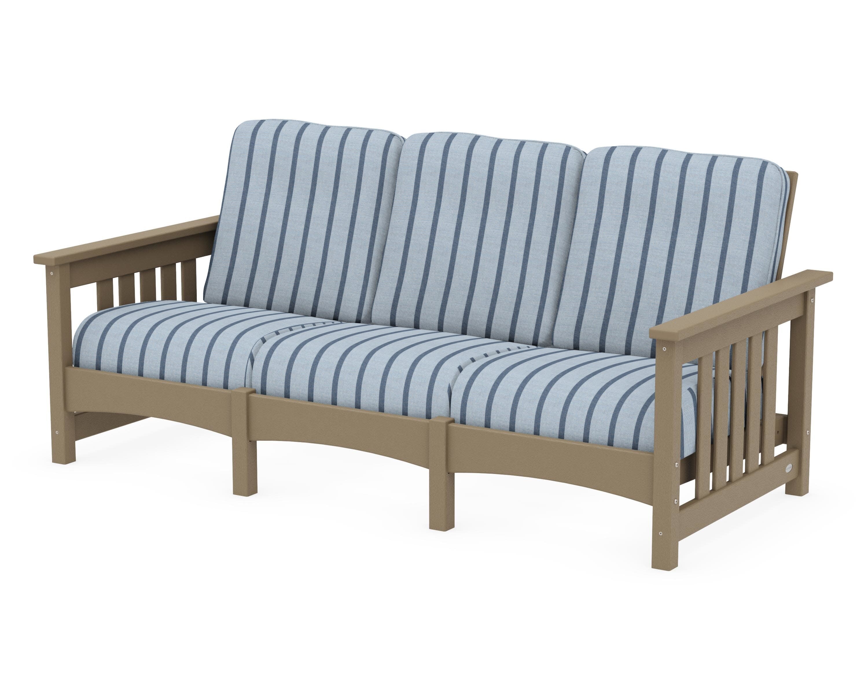 Club Mission Sofa in Vintage Sahara / Unwind Sky