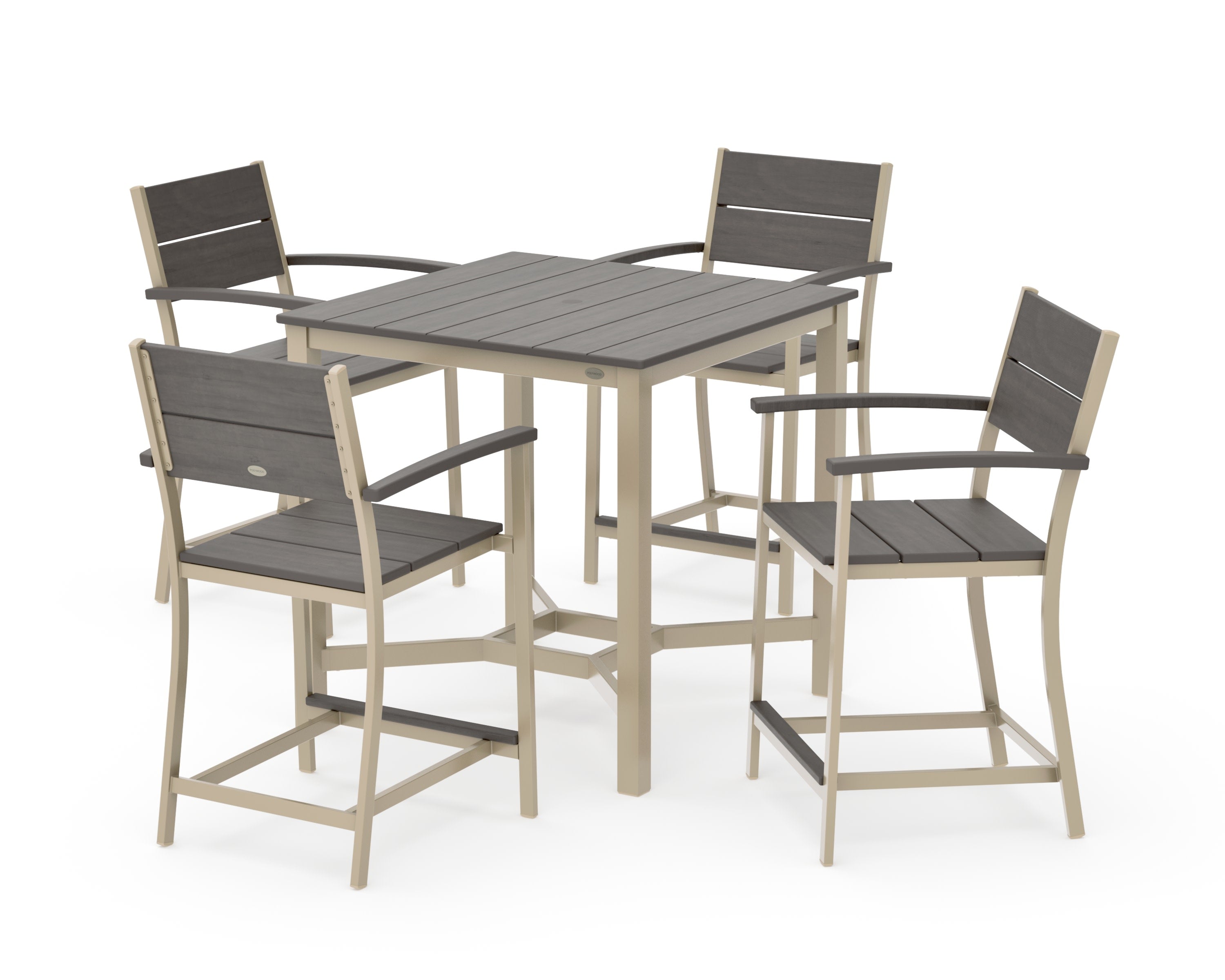 Main Street 5-Piece Counter Set in Sand / Driftwood