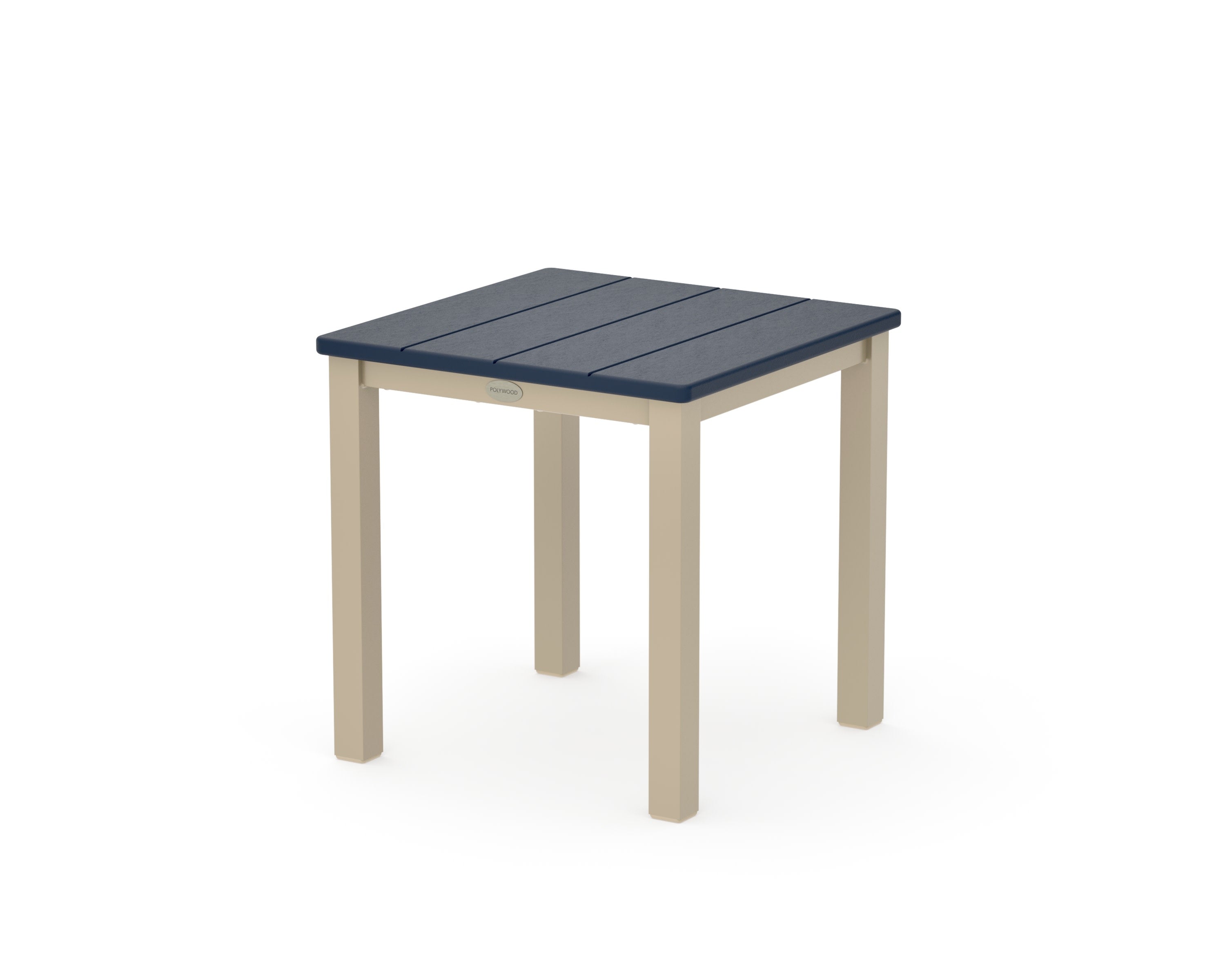 Main Street 18" Side Table in Sand / Navy