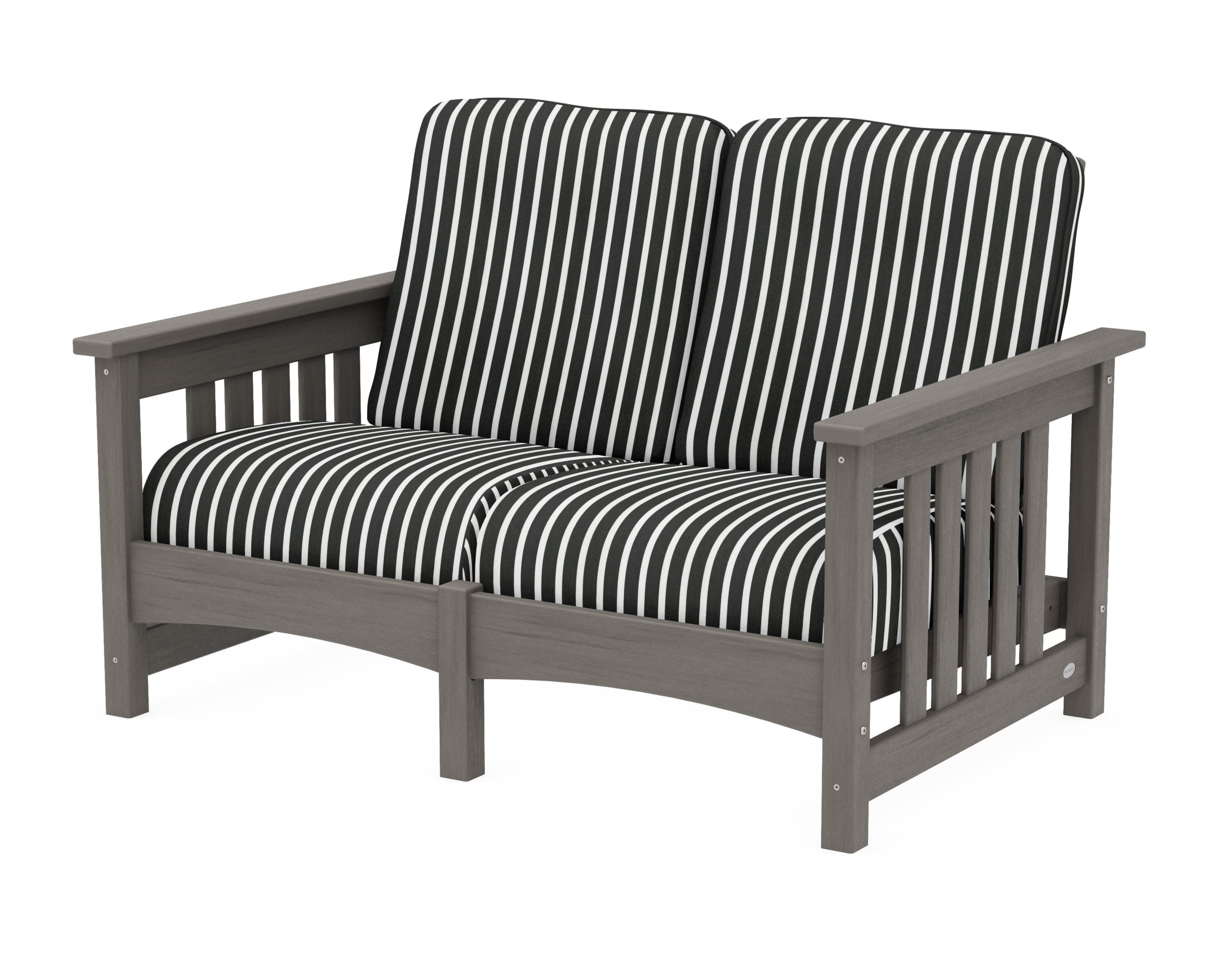 Club Mission Loveseat in Driftwood / Shore Classic