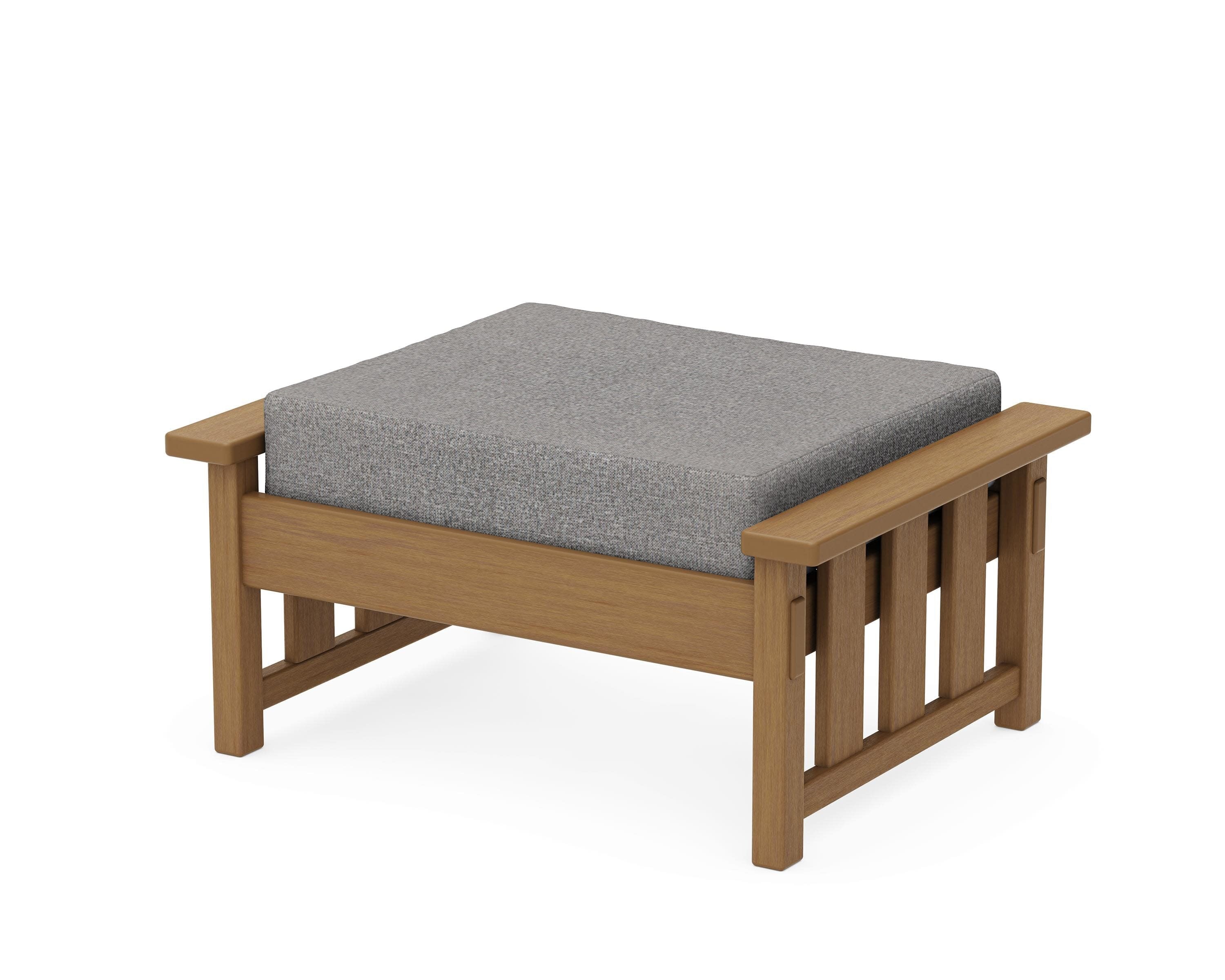 Acadia Deep Seating Ottoman in Natural / Grey Mist