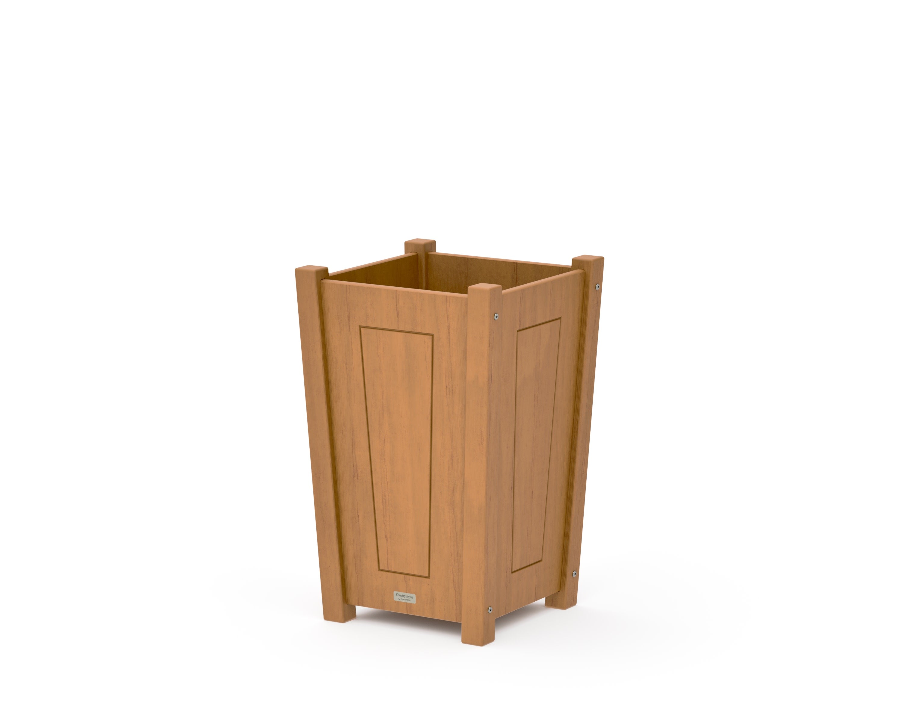 Country Living Tapered Square Short Planter Box in Natural