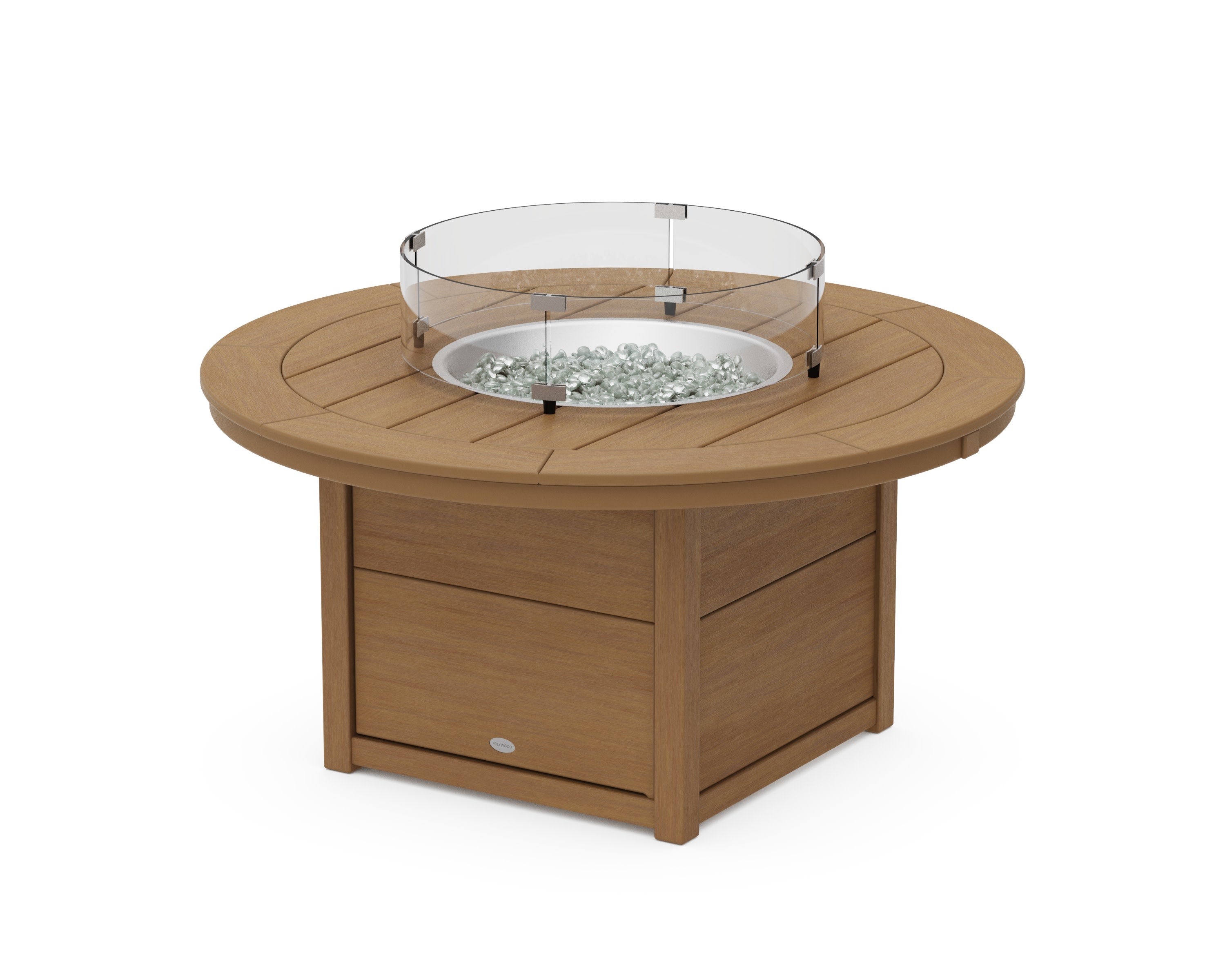 Round 48" Fire Pit Table in Natural