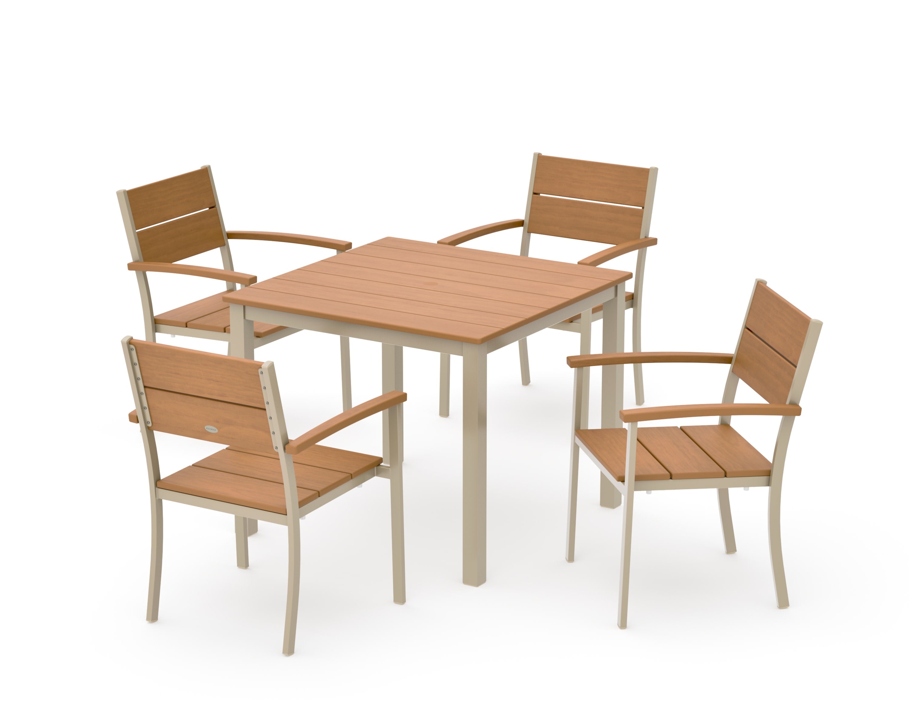 Main Street 5-Piece Dining Set in Sand / Natural