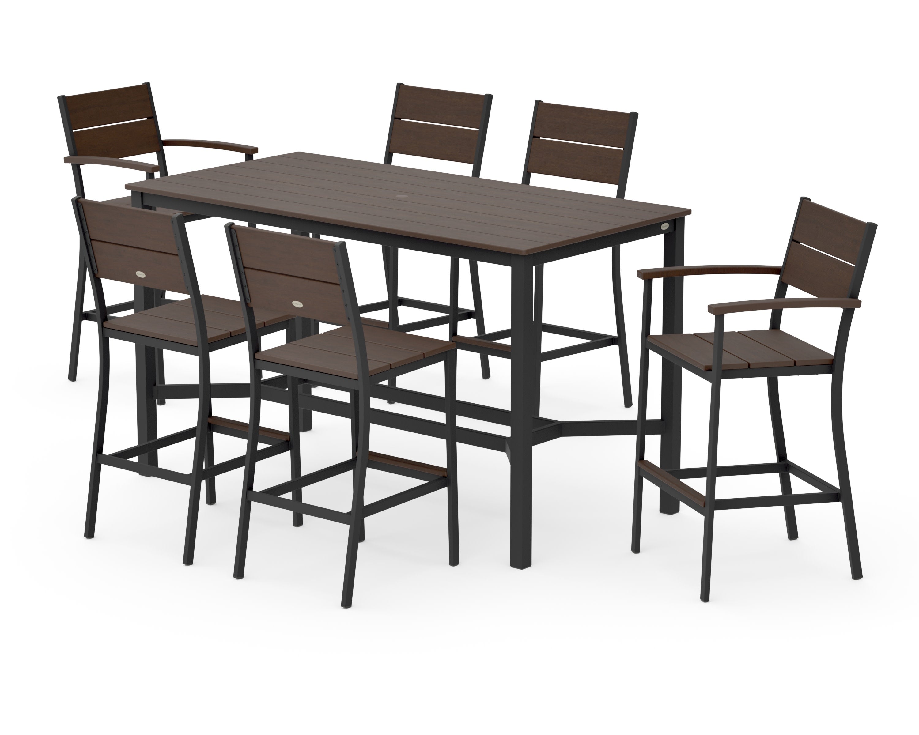 Main Street 7-Piece Bar Set in Black / Kona
