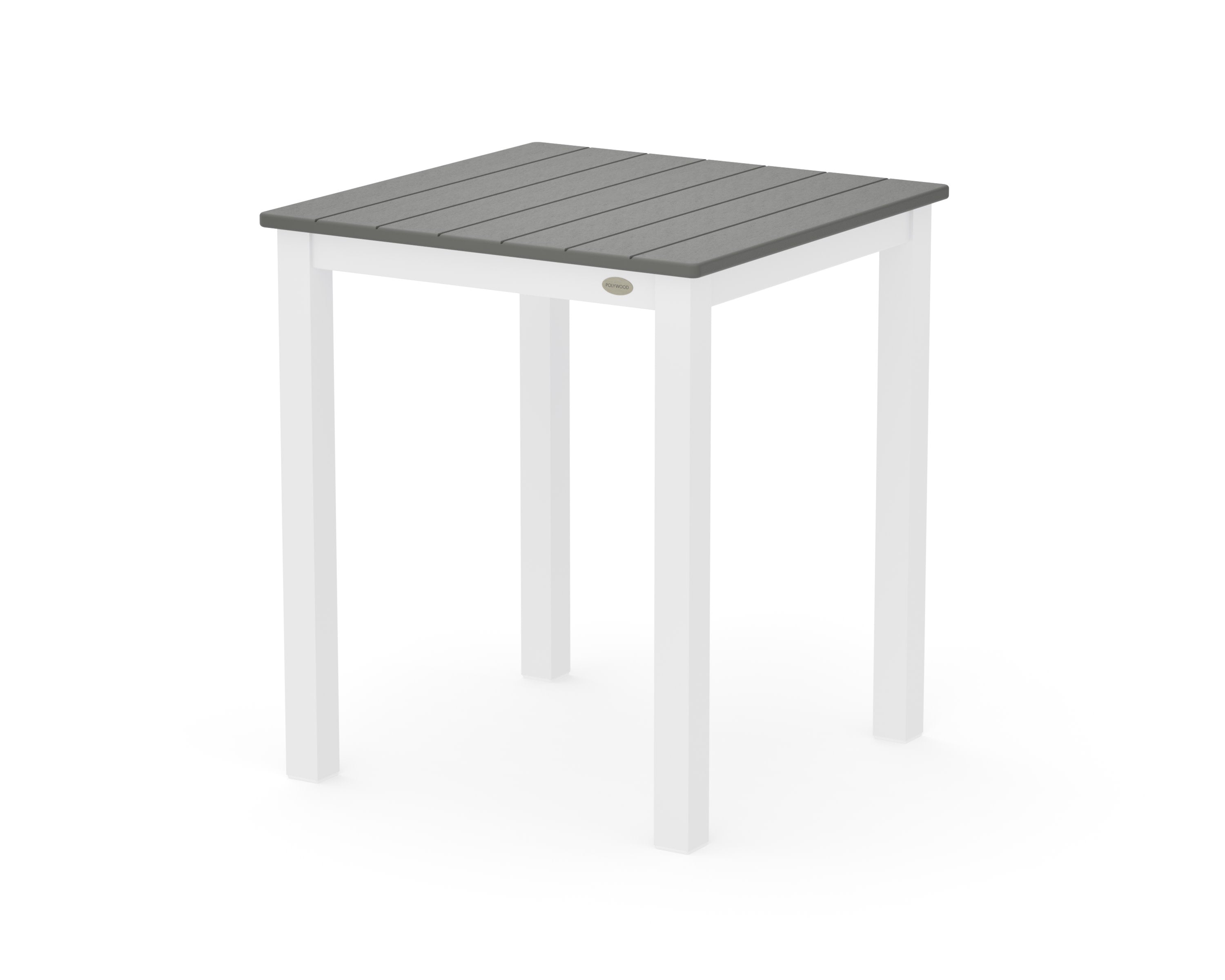 Main Street 26 x 26 Dining Table in White / Slate Grey