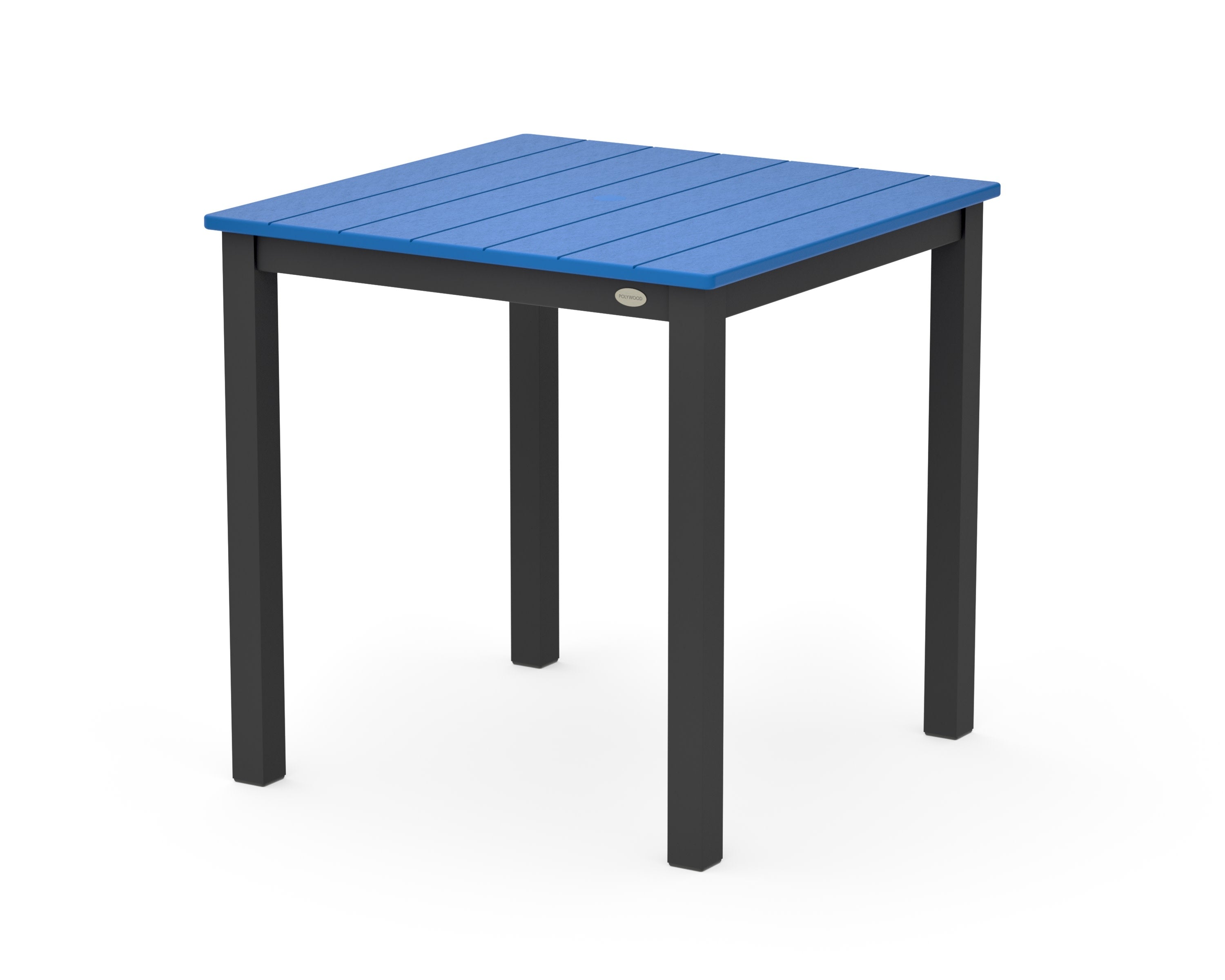 Main Street 30 x 30 Dining Table in Black / Pacific Blue