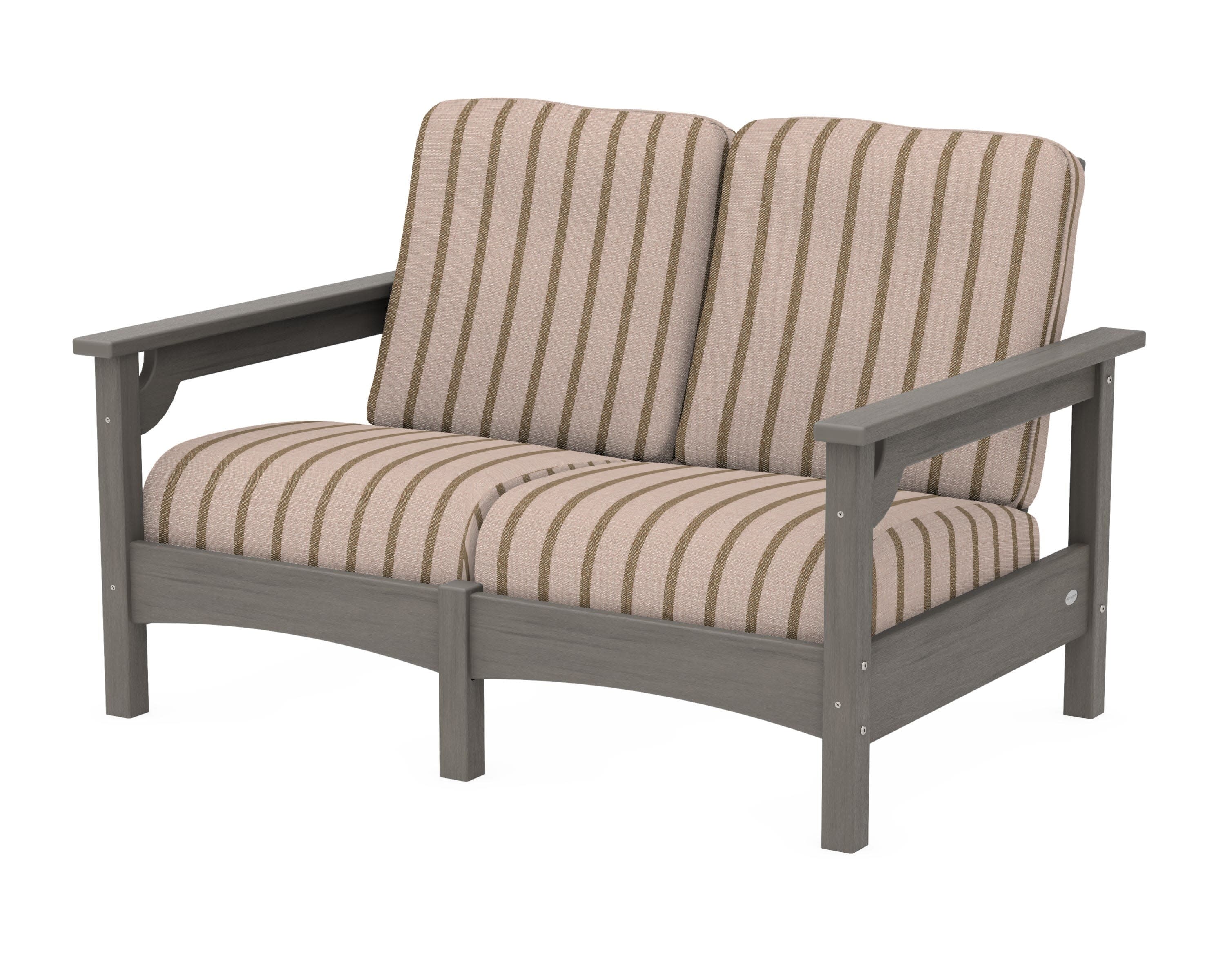Club Loveseat in Driftwood / Unwind Cameo