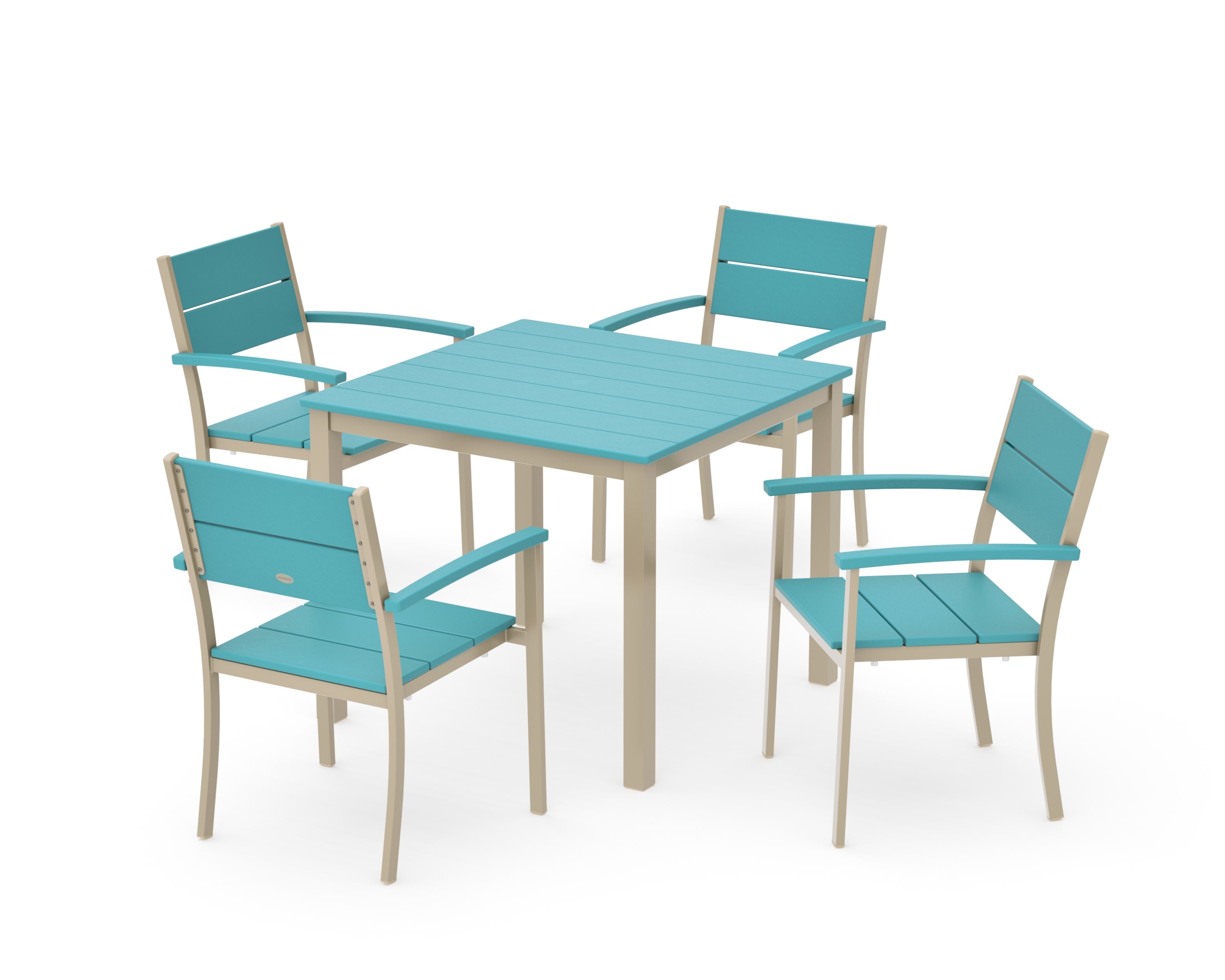 Main Street 5-Piece Dining Set in Sand / Aruba