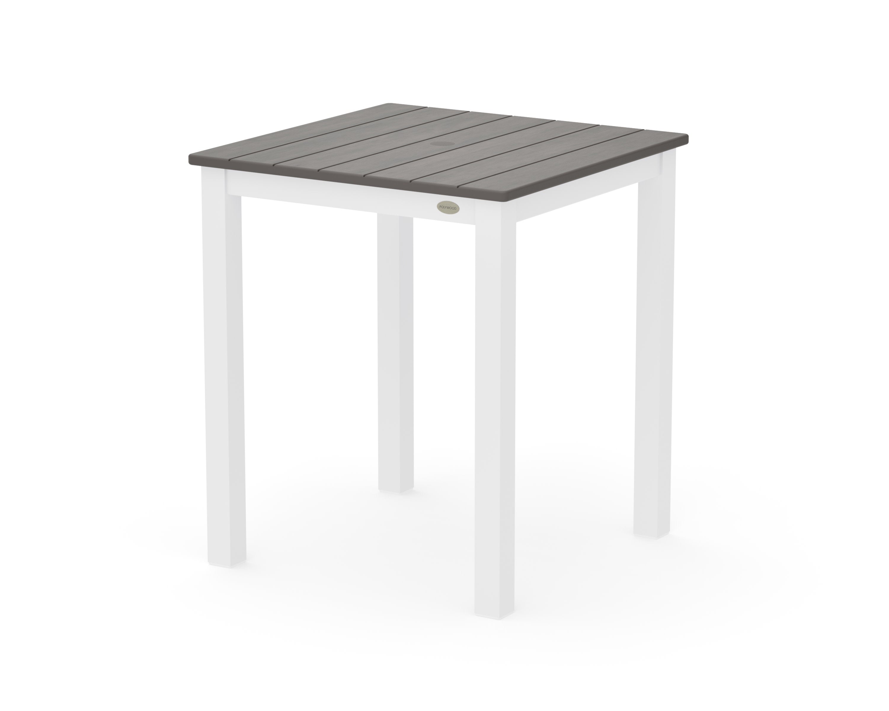 Main Street 26 x 26 Dining Table in White / Driftwood