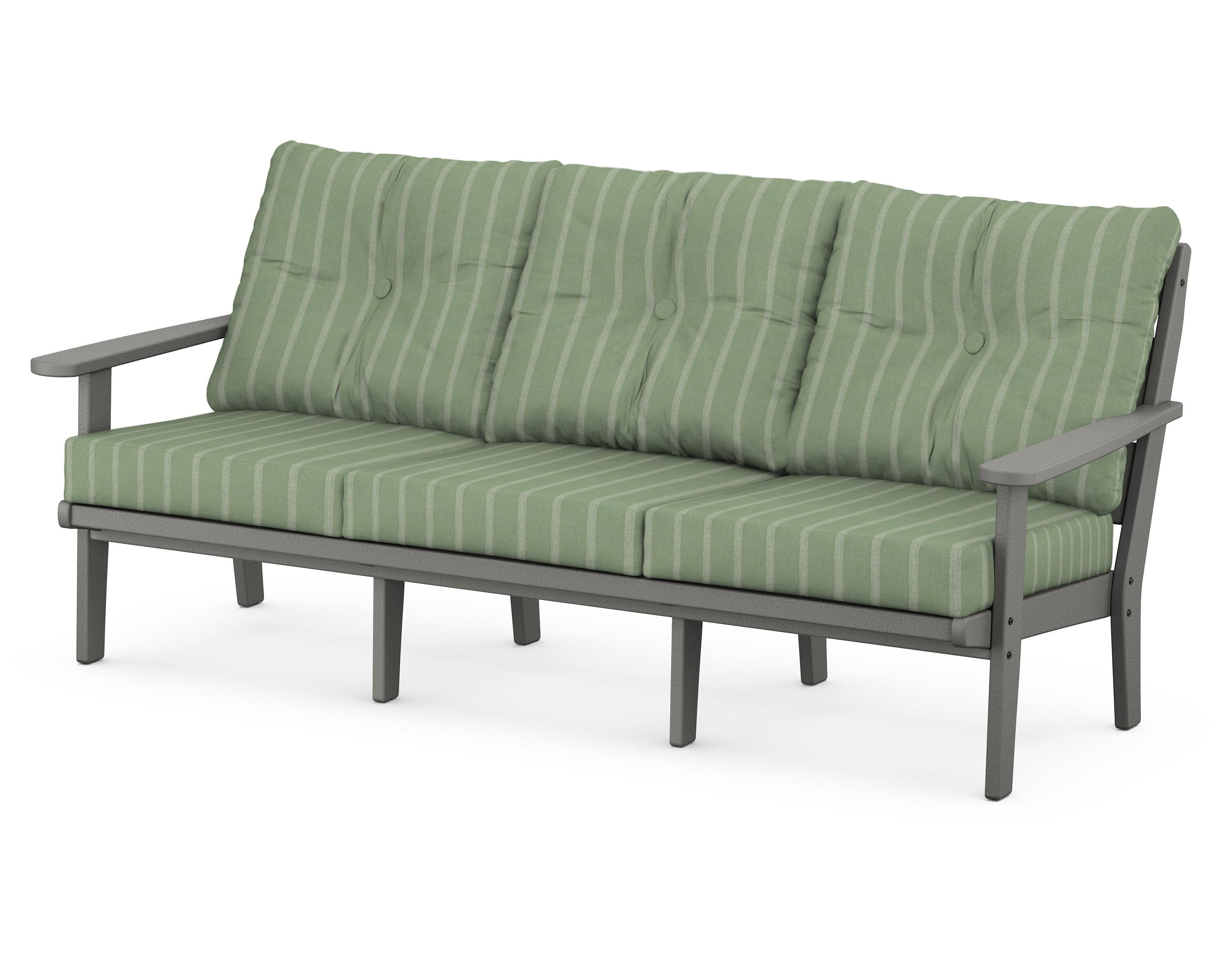 Lakeside Deep Seating Sofa in Slate Grey / Unwind Rainwashed