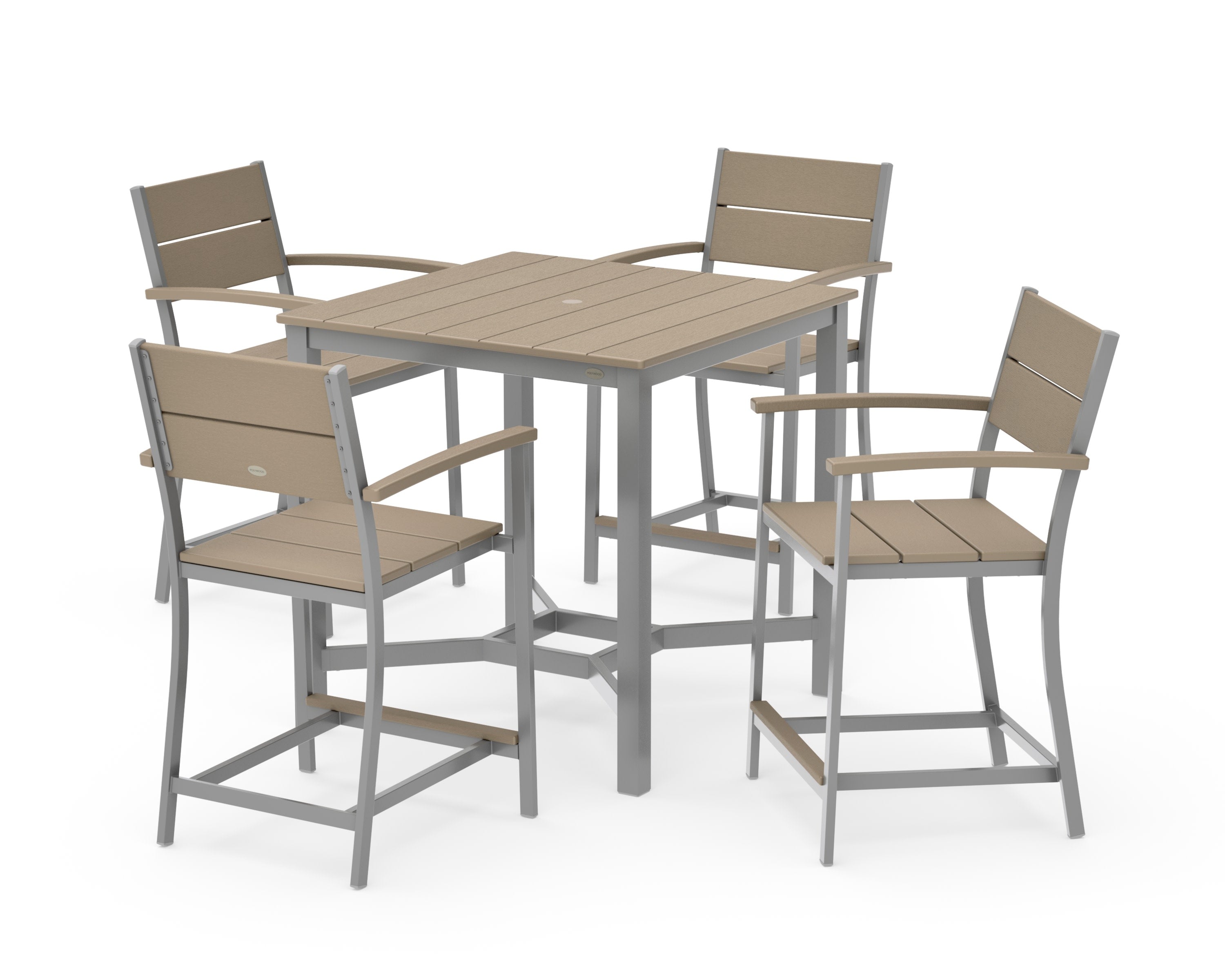Main Street 5-Piece Counter Set in Silver / Vintage Sahara